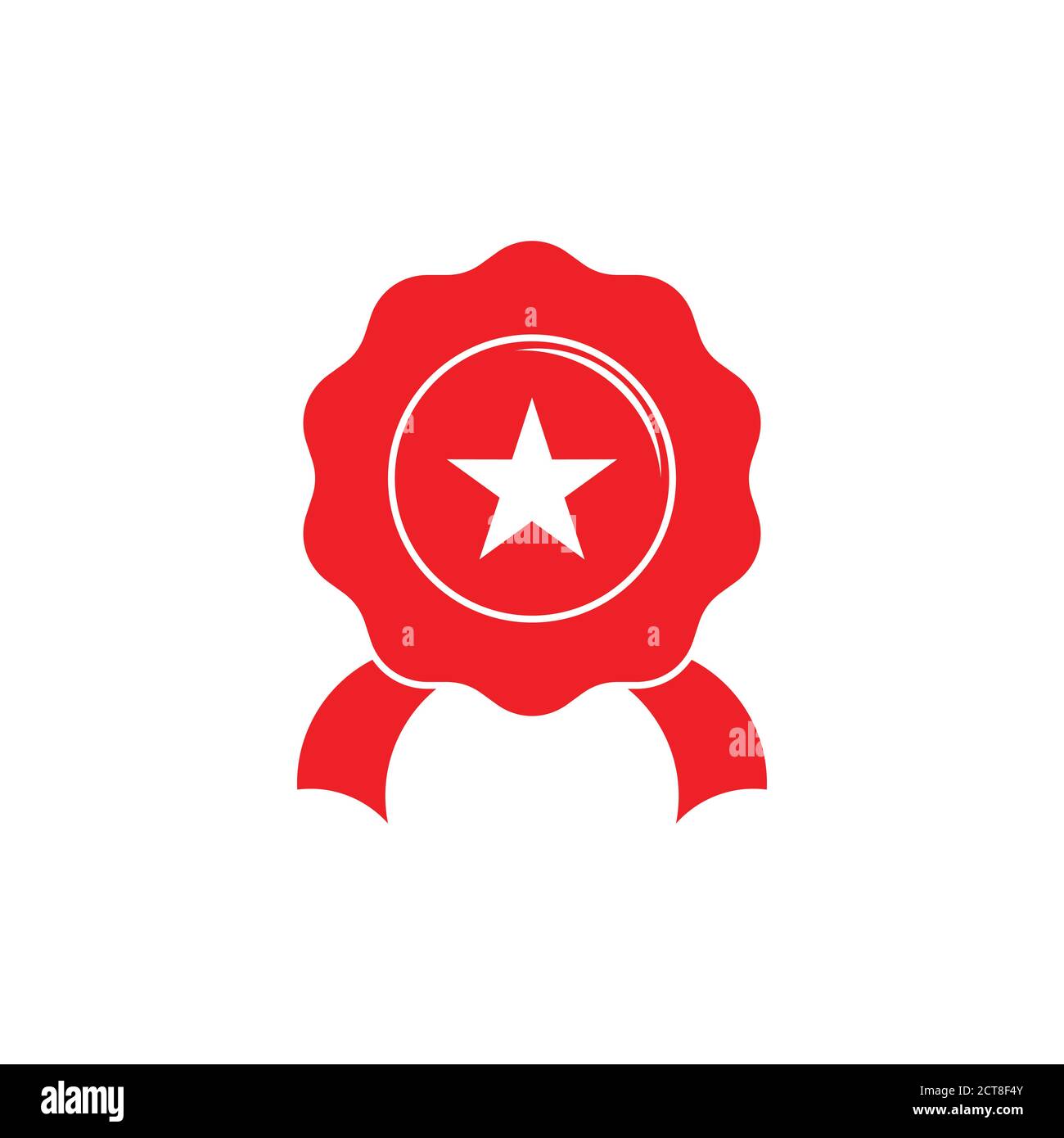 Stern Geometrisches Emblem Bestes Produktsymbol Vektor Stock Vektor