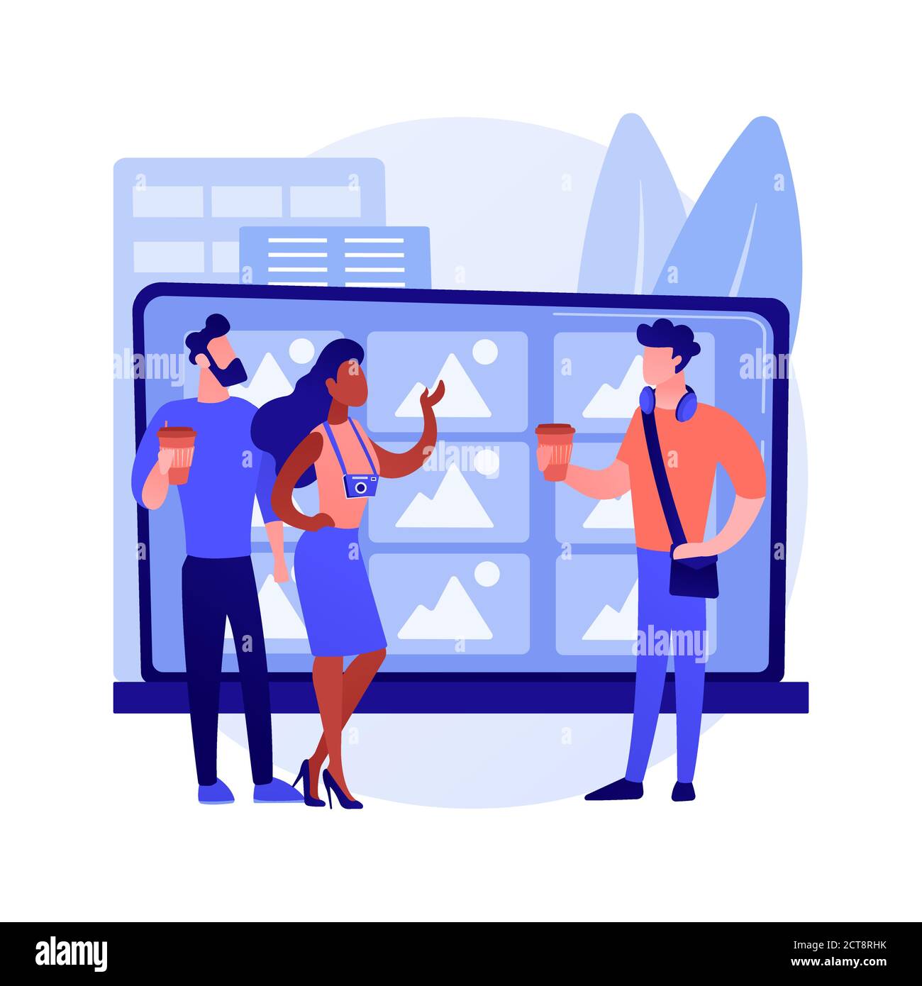 Millennials abstraktes Konzept Vektor Illustration. Stock Vektor