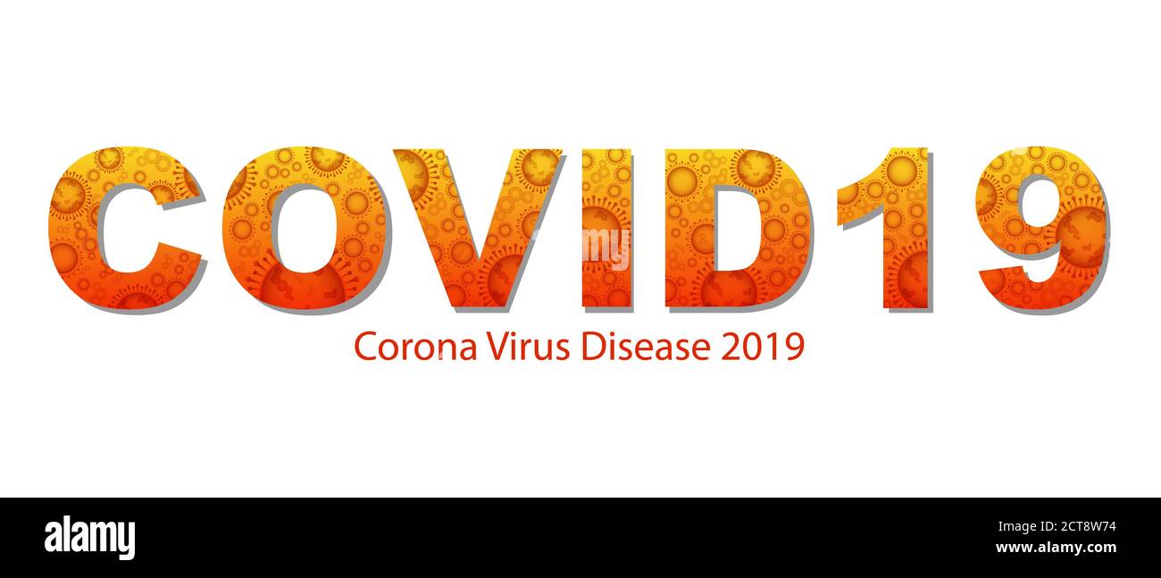 Coronavirus COVID-19 Ausbruch und Coronaviren Influenza Hintergrund. Coronavirus 2019-nCoV. Pandemie medizinisches Gesundheitsrisiko, Immunologie, Virologie Stock Vektor