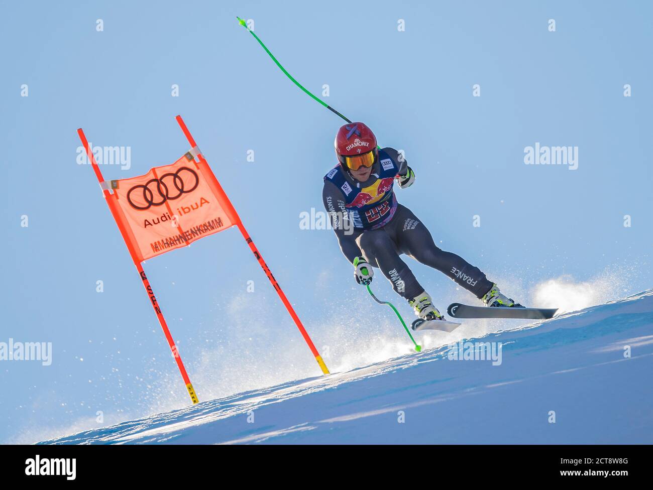 Blaise Giezandanner beim Herrenabfahrtrennen in Kitzbühel. Herren Abfahrt - FIS World Cup. Bildnachweis: © Mark Pain / Alamy Stockfoto