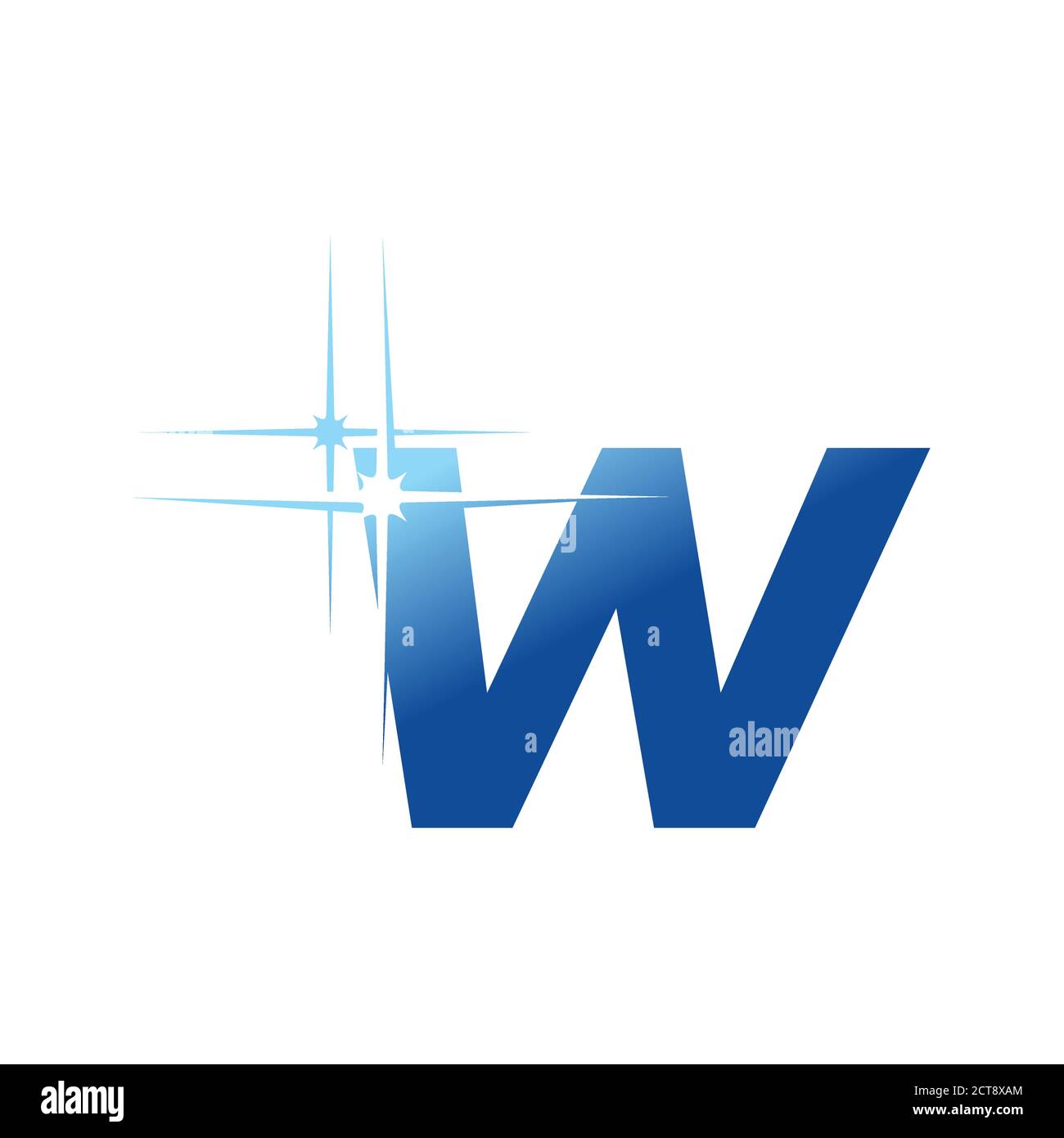 Eine Vektordarstellung des sauberen und glänzenden Monogramms Buchstabe U Logo Stock Vektor