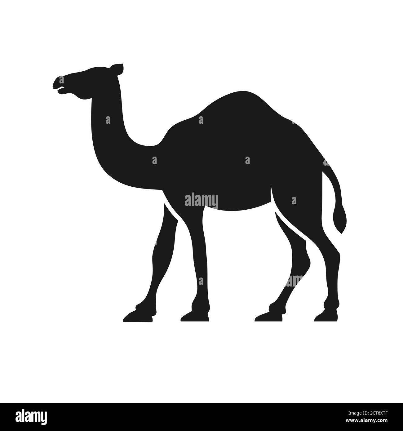Camel Graphic Silhouette Logo Design Vektor Stock Vektor