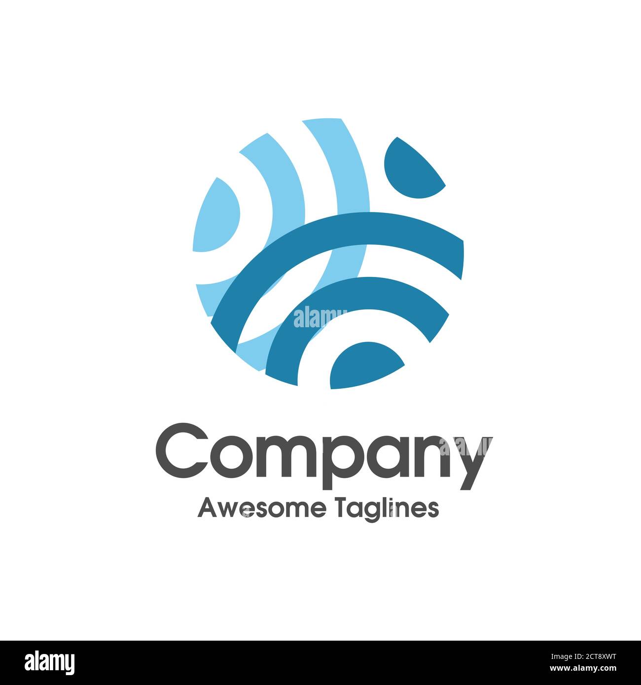 Kreative Kreis Technologie Orbit Ringe Logo Design Stock Vektor