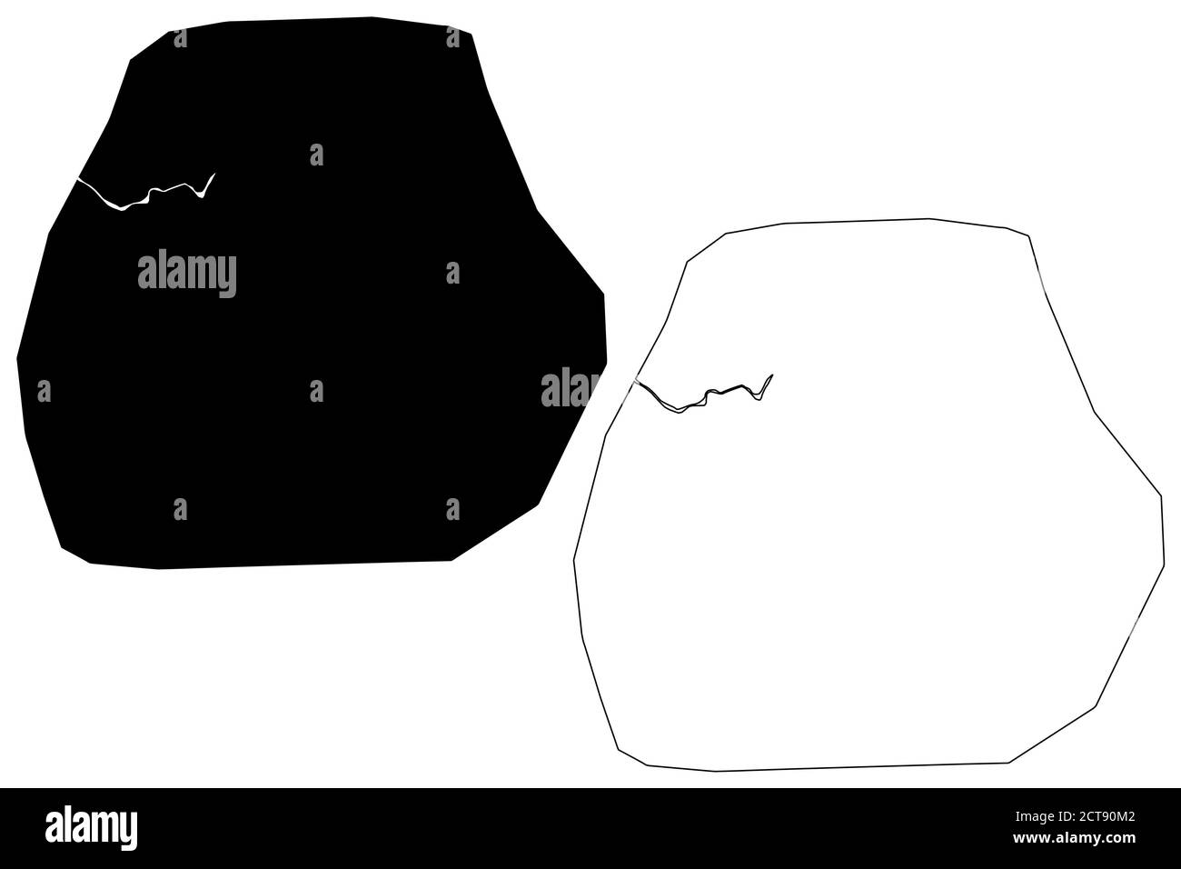 Oujda Stadt (Königreich von Marokko, Orientalische Region) Karte Vektor Illustration, scribble Skizze Stadt von Oujda Karte Stock Vektor