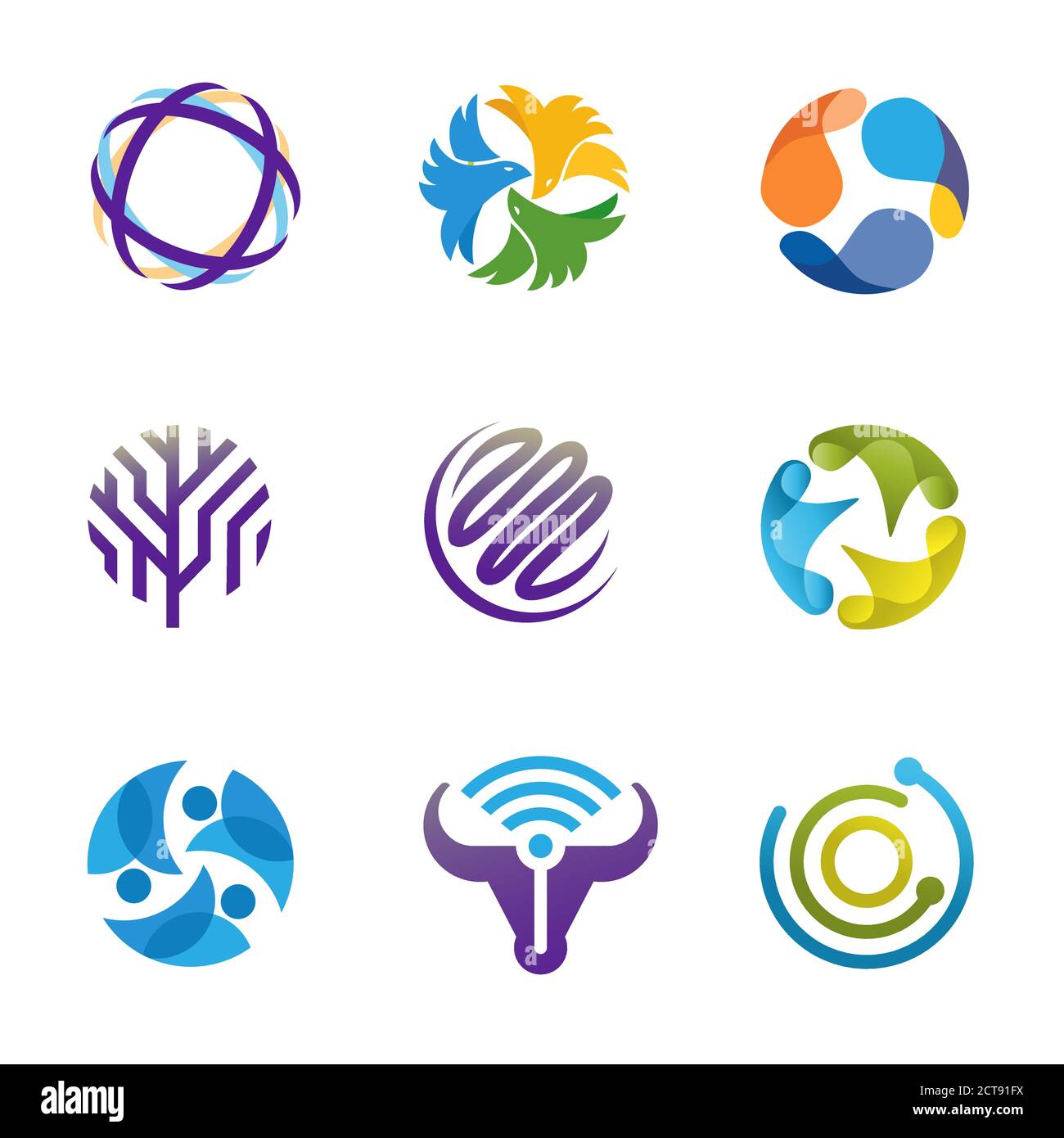 Kreativ modern starke und elegante Designelemente für Markenidentität Grafikdesign Stock Vektor