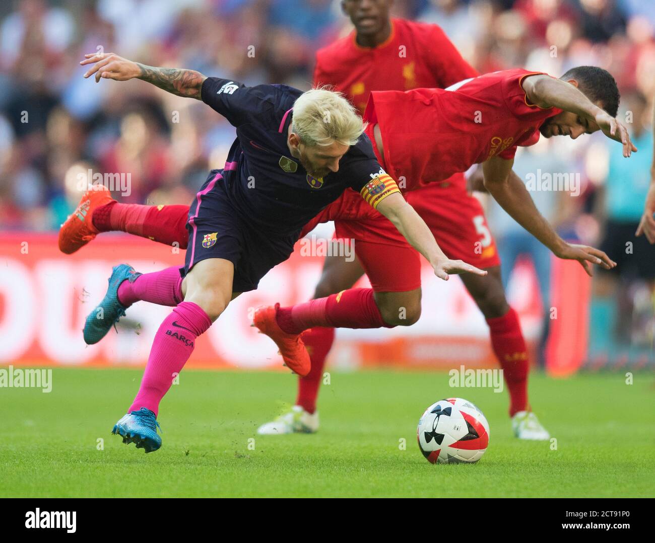 LIONEL MESSI LIVERPOOL FC V BARCELONA INTERNATIONAL CHAMPIONS CUP - WEMBLEY STADION BILDNACHWEIS : © MARK PAIN / ALAMY Stockfoto