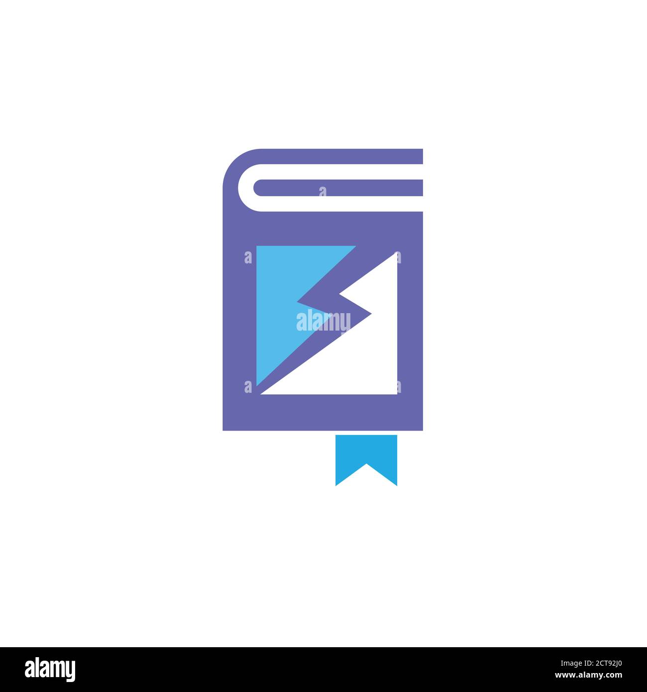 Schnell lernen Buch Logo Konzept, Bildung und Wissenschaft Vektor Symbol Illustration Stock Vektor