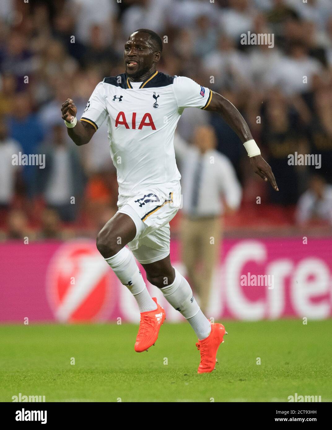 MOUSSA SISSOKO TOTTENHAM HOTSPUR V AS MONACO CHAMPIONS LEAGUE - WEMBLEY STADIUM Copyright Picture : Mark Pain / ALAMY BILDNACHWEIS : © MARK PA Stockfoto