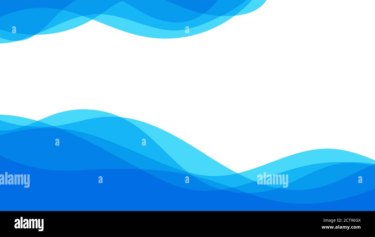 Abstrakte Muster blau Meer Ozean Welle Banner Vektor Hintergrund Illustration Stock Vektor