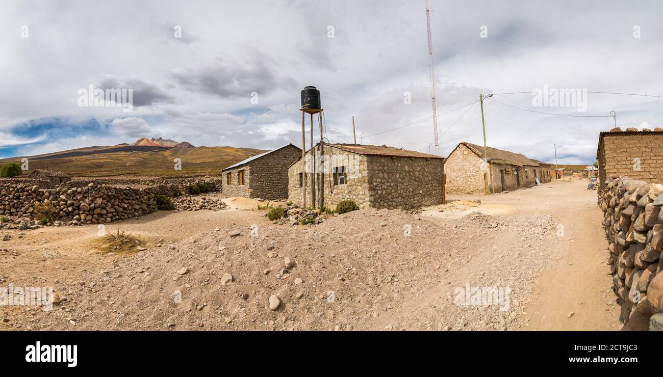 Südamerika, Bolivien, Altiplano, Atacama, Salar de Uyuni, Tahar, Vulkan Tunupa Stockfoto