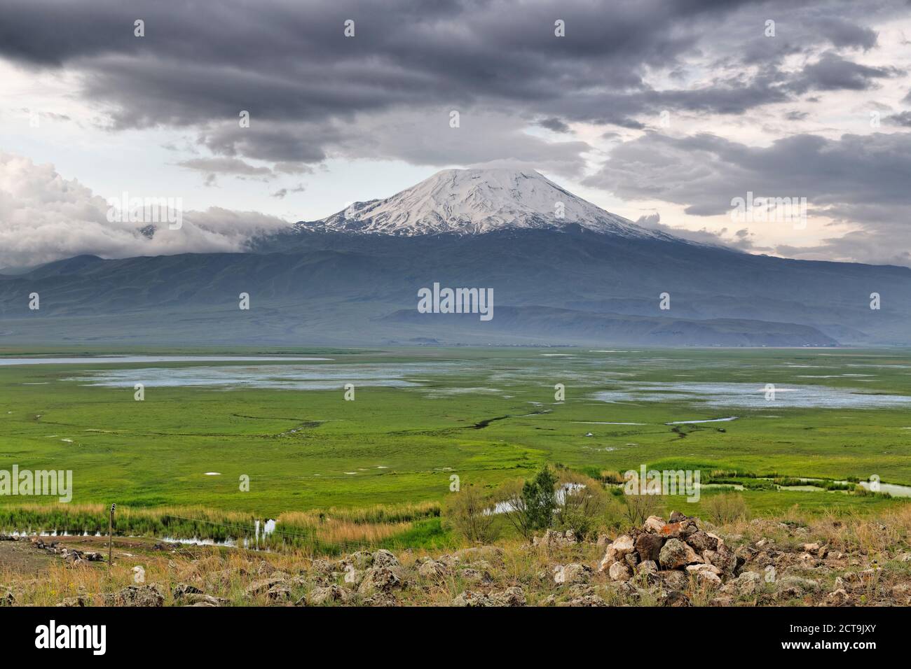 Türkei, Ost-Anatolien, Agri Provinz, Blick zum Berg Ararat Stockfoto