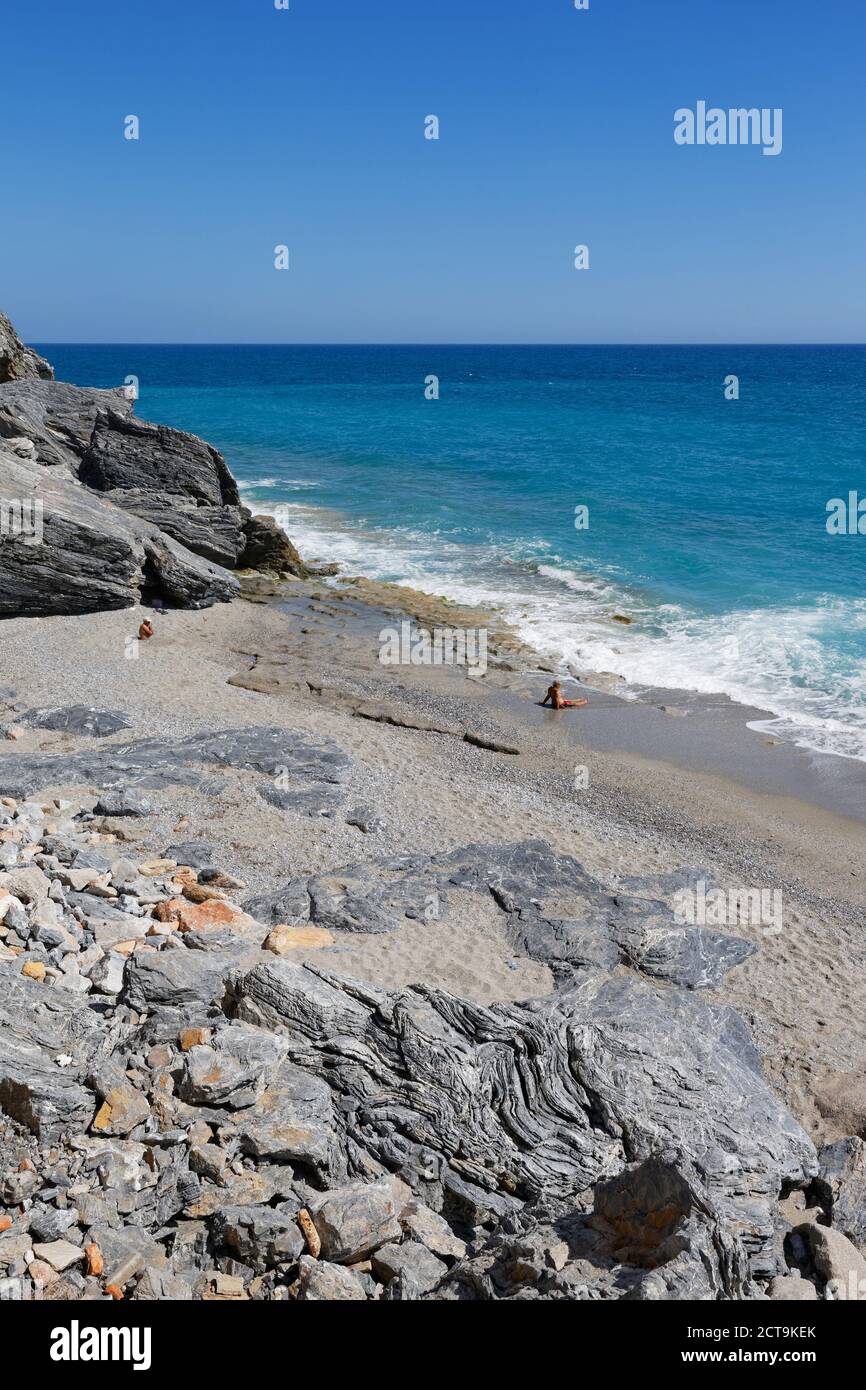 Türkei, türkische Riviera, Strand westlich von Alanya Stockfoto