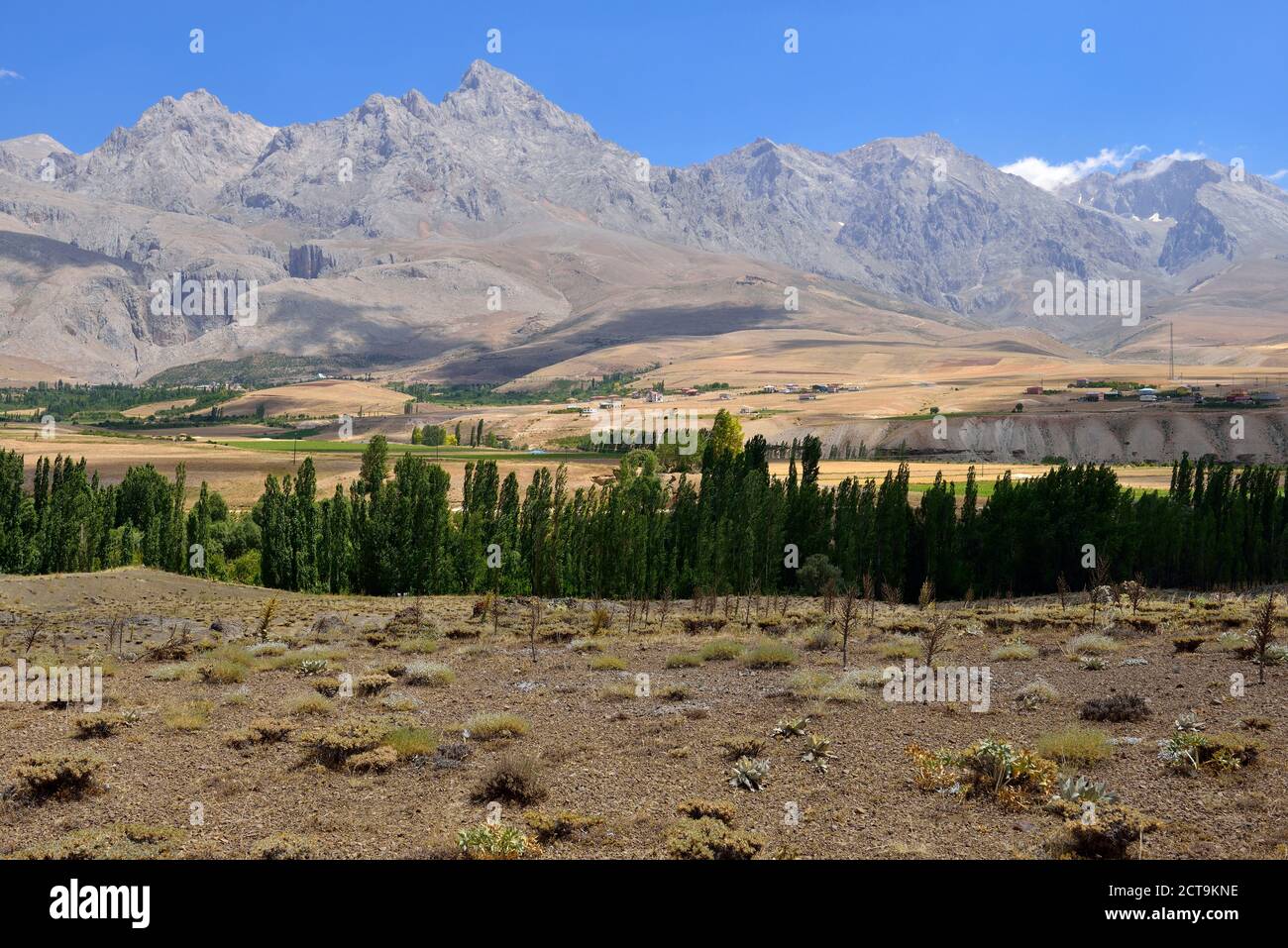 Türkei, Anti-Taurus-Gebirge, Aladağlar National Park, Blick zum Demirkazik peak Stockfoto