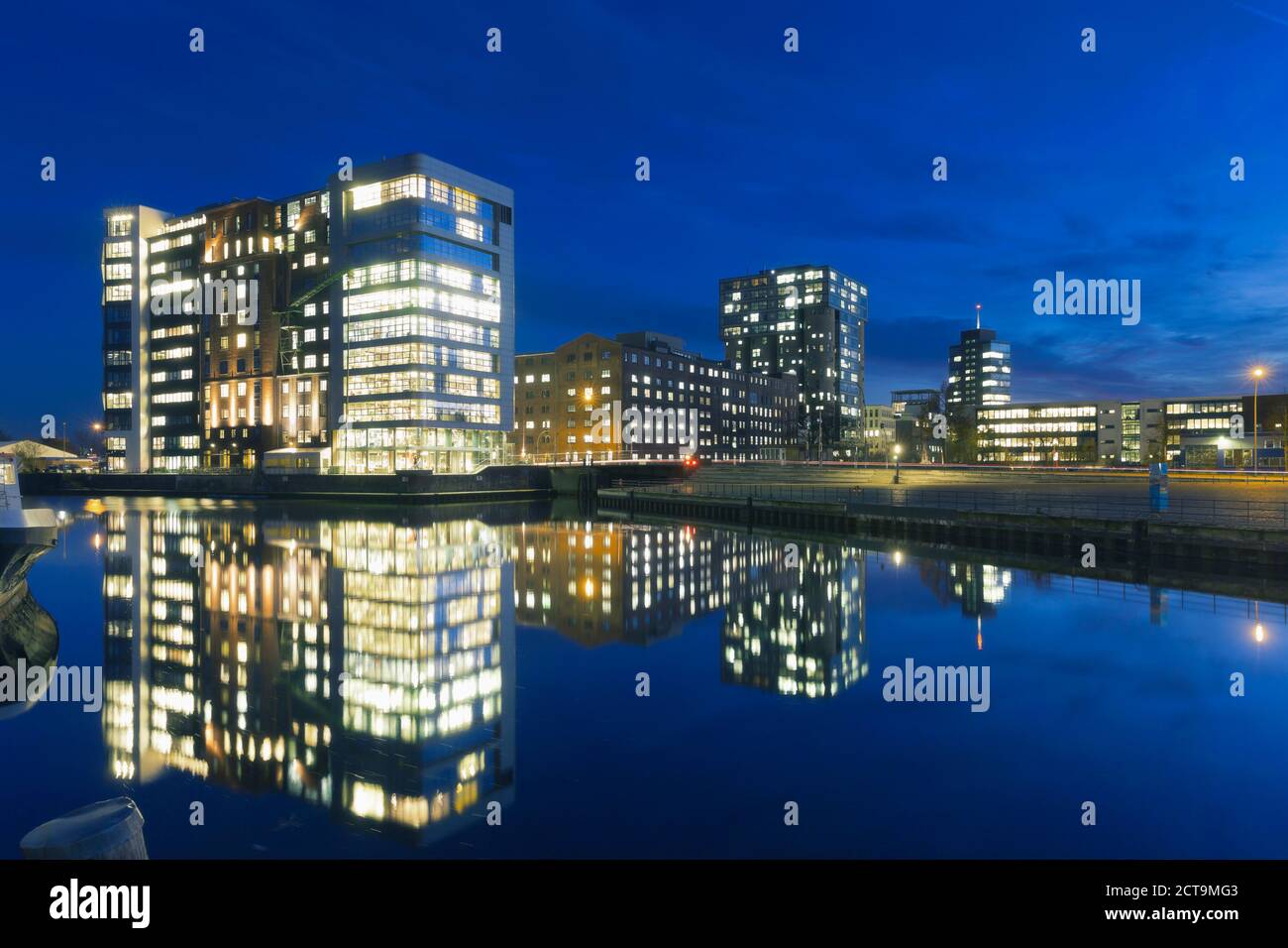 Deutschland, Hamburg, Hamburg-Harburg, Harburger Hafen Kanal Hamburg Stockfoto