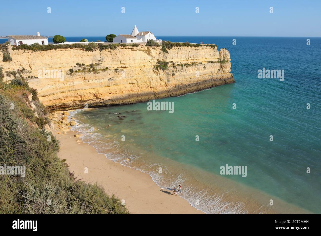 Portugal, Lagos, Faro, Blick von Fort von Nossa Senhora da Roch Stockfoto