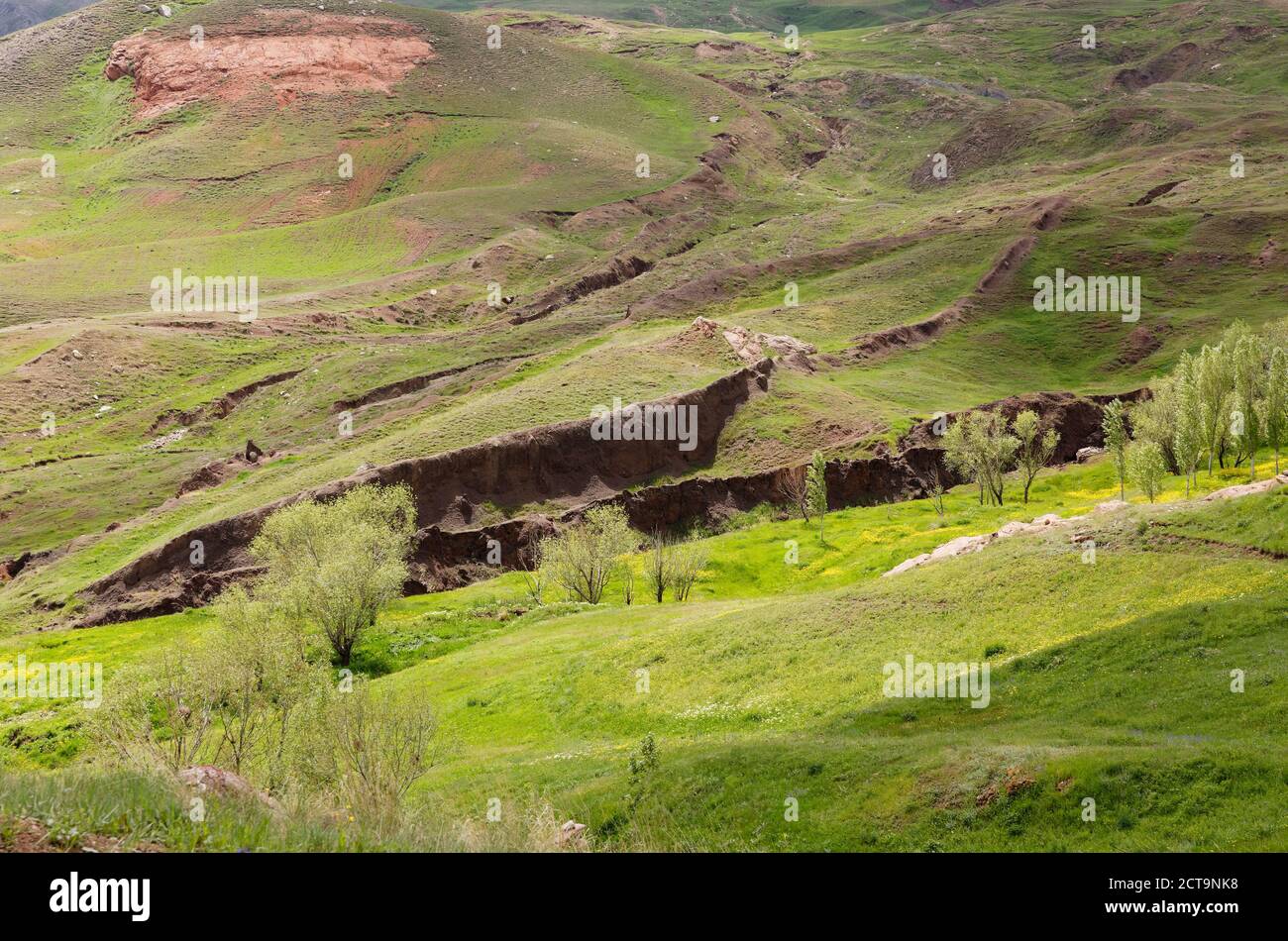 Ost-Anatolien, Türkei, Dogubayazit, Felsformation Arche Noah in der Nähe von Uezengili, Agri Provinz Stockfoto