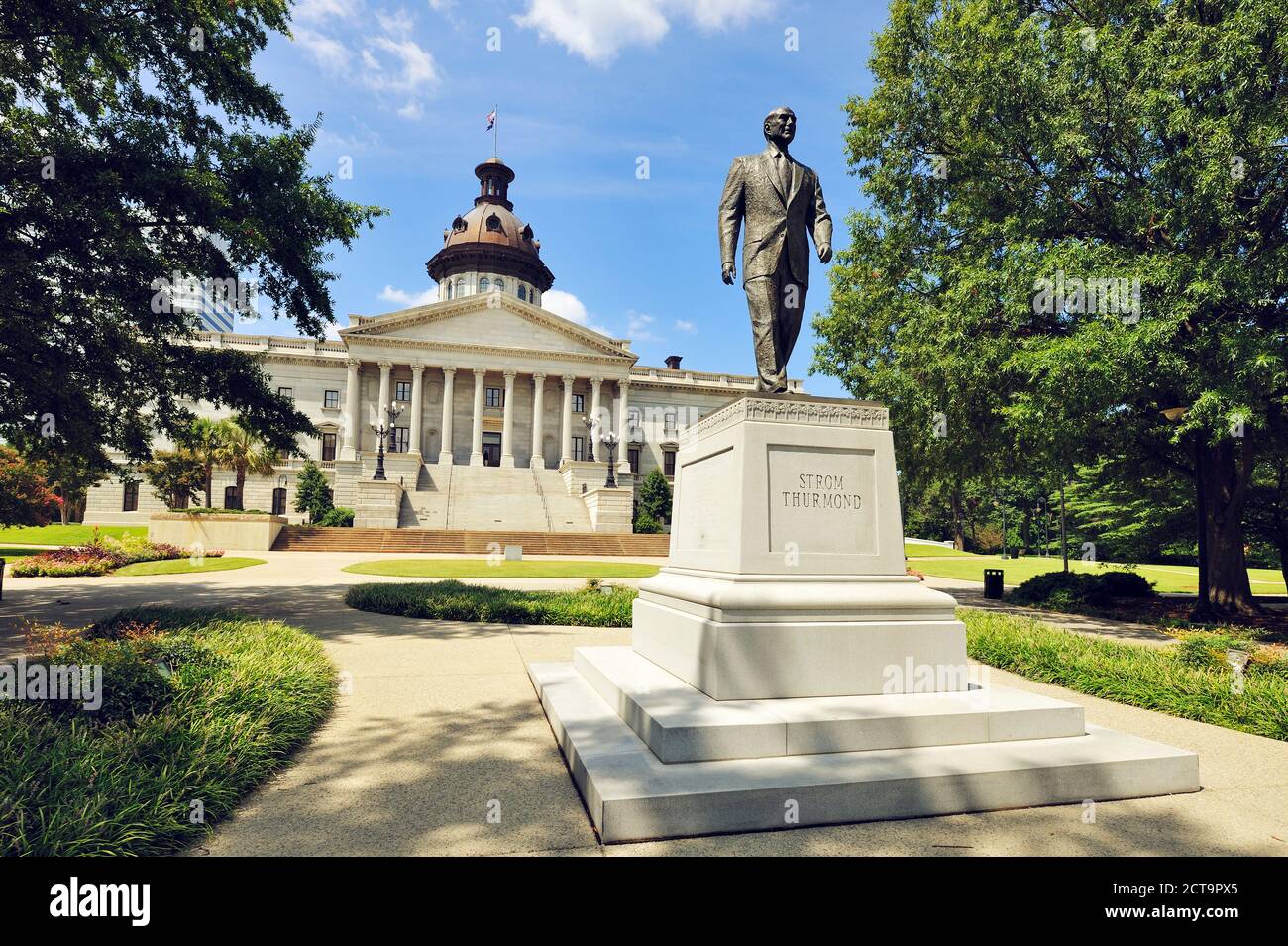 USA, South Carolina, Columbia, Statue von Senator Strom Thurmond im Repräsentantenhaus von South Carolina Stockfoto