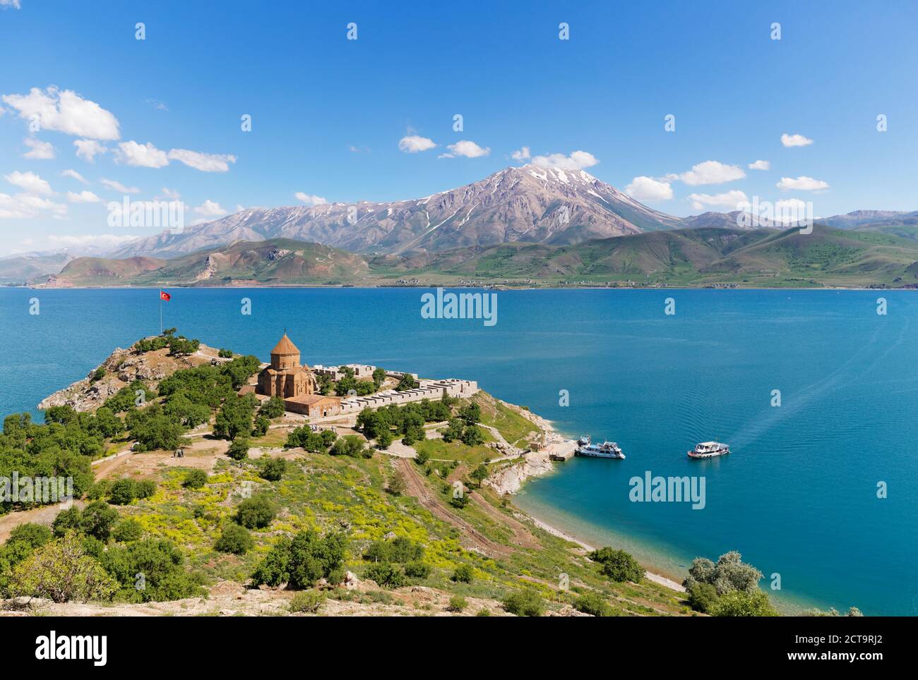 Türkei, Insel Akdamar, armenische Kirche des Heiligen Kreuzes am Van-See Stockfoto