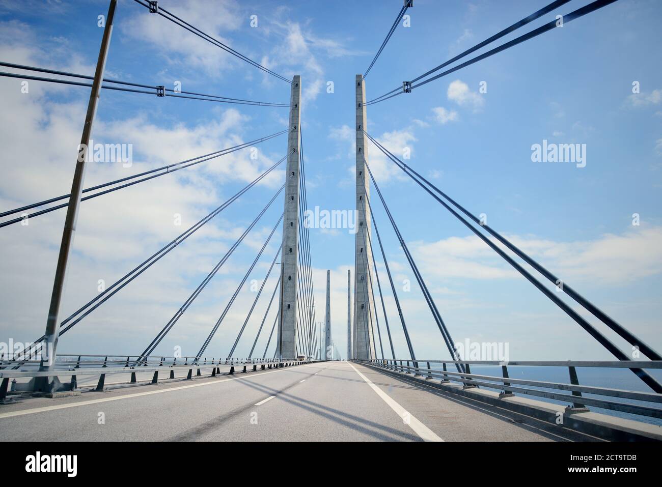 Öresund-Brücke zwischen Kopenhagen und Malmö Stockfoto