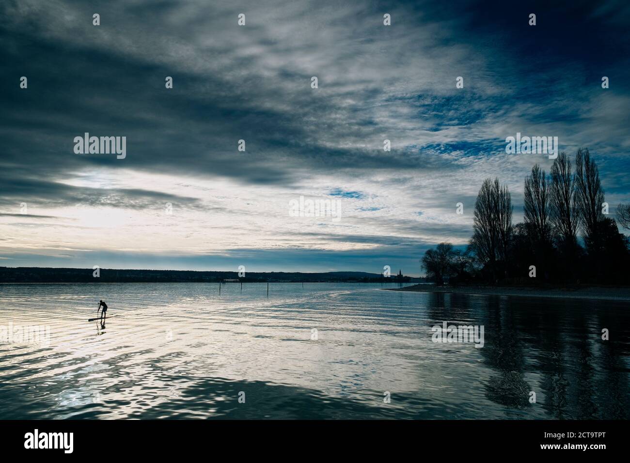 Deutschland, Baden-Württemberg, Constance Bezirk, Konstanz, Schmugglerbucht am Bodensee Stockfoto