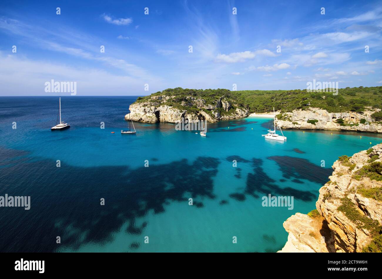 Macarella, Cala Macarelleta, Menorca, Balearen, Spanien Stockfoto