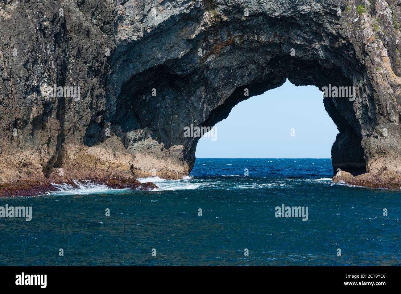 Neuseeland, Nordinsel, Northland, Bay of Islands, Hole in the Rock Stockfoto