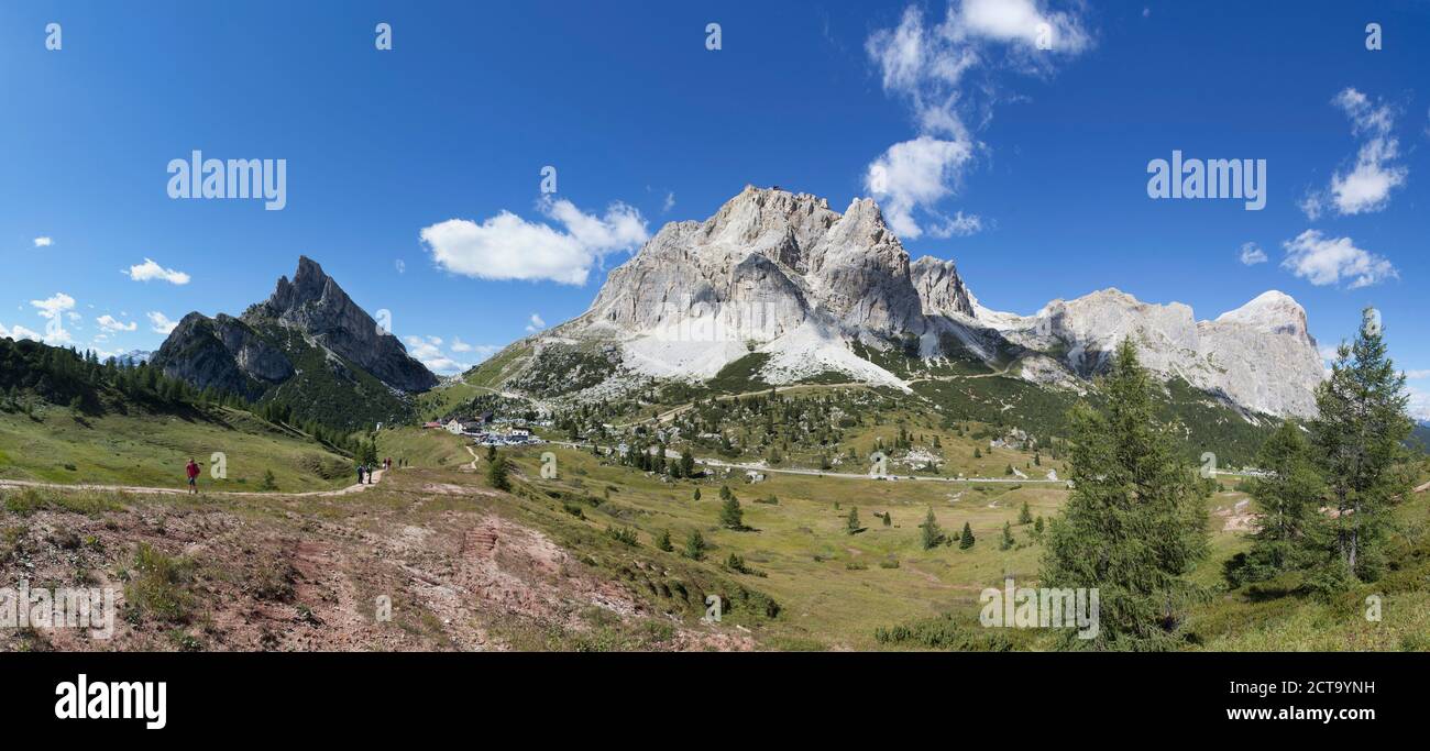 Italien, Veneto, Falzarego-Pass, Lagazuoi und Tofane Stockfoto