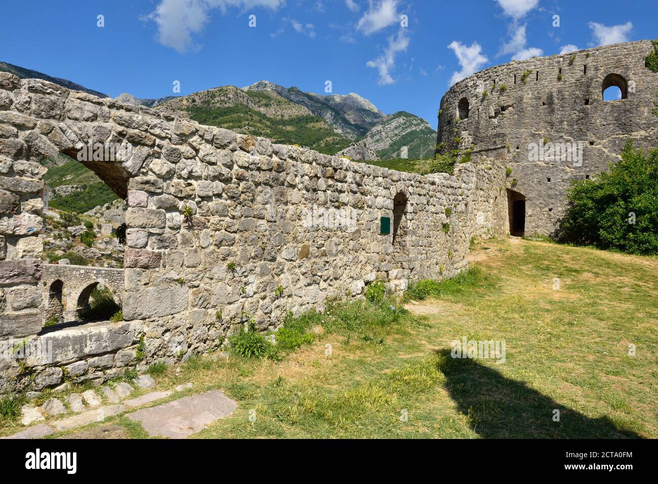 Montenegro, Crna Gora, historische Burg Stari Bar Stockfoto