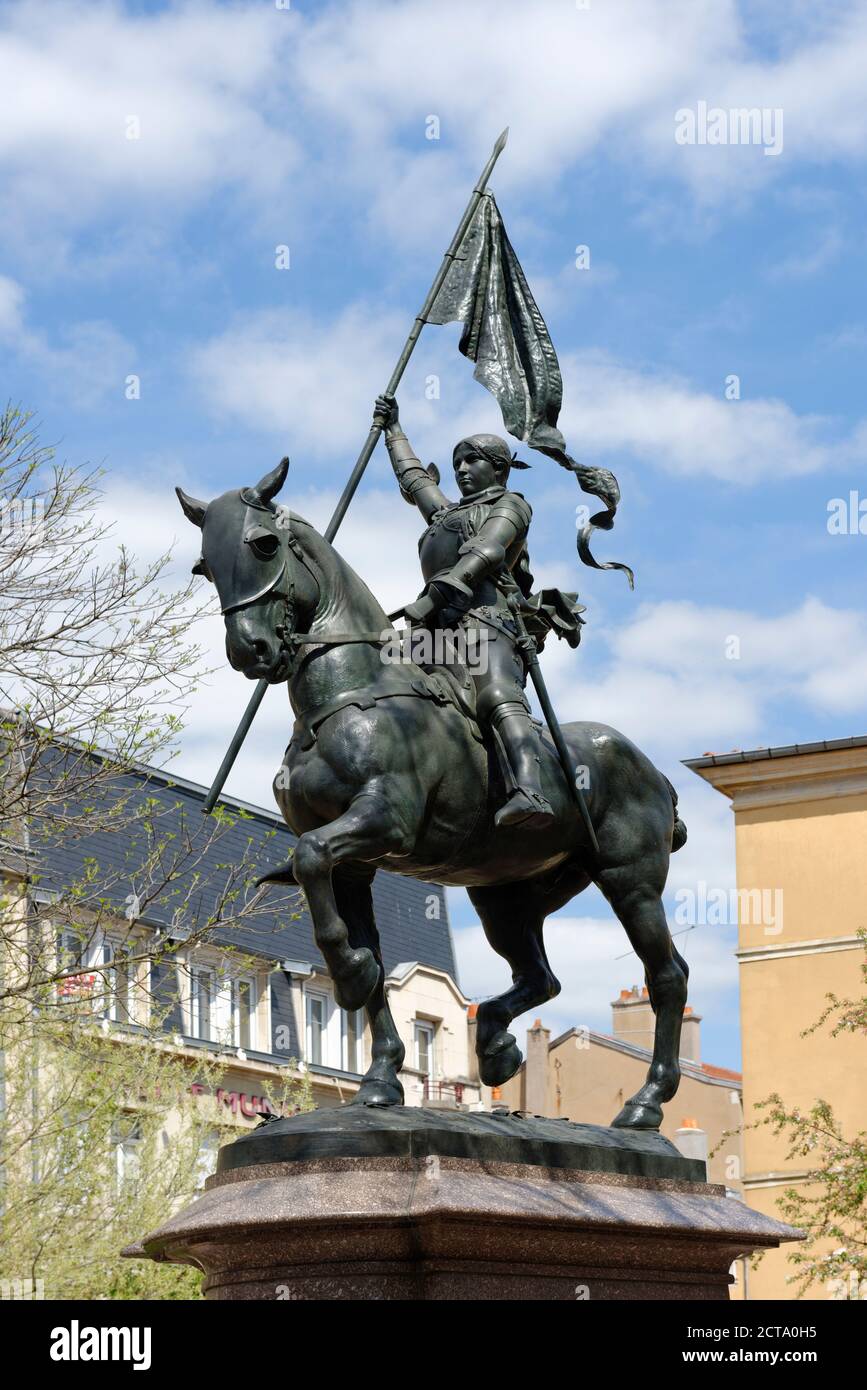 Frankreich, Lothringen, Meurthe-et-Moselle, Nancy, Memorial Joan of Arc, Rue des Marechaux Stockfoto