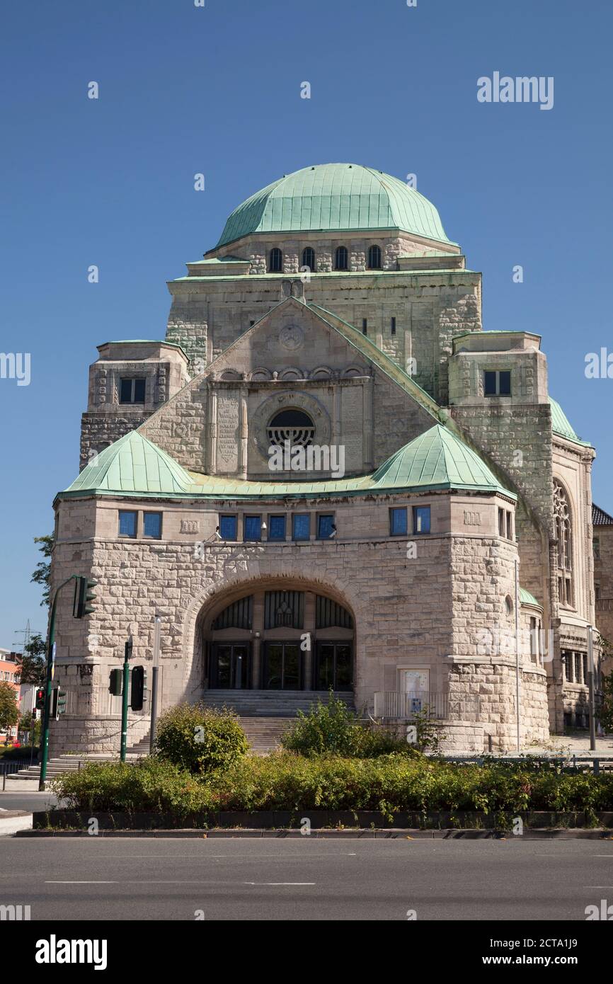 Deutschland, Nordrhein-Westfalen, Essen, Blick auf Synagoge Stockfoto Deutschland, Nordrhein-Westfalen, Essen, Blick auf Synagoge Stockfoto