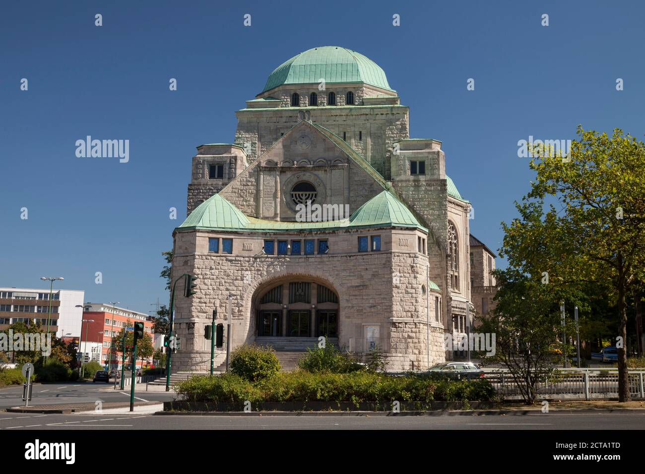 Deutschland, Nordrhein-Westfalen, Essen, Blick auf Synagoge Stockfoto Deutschland, Nordrhein-Westfalen, Essen, Blick auf Synagoge Stockfoto