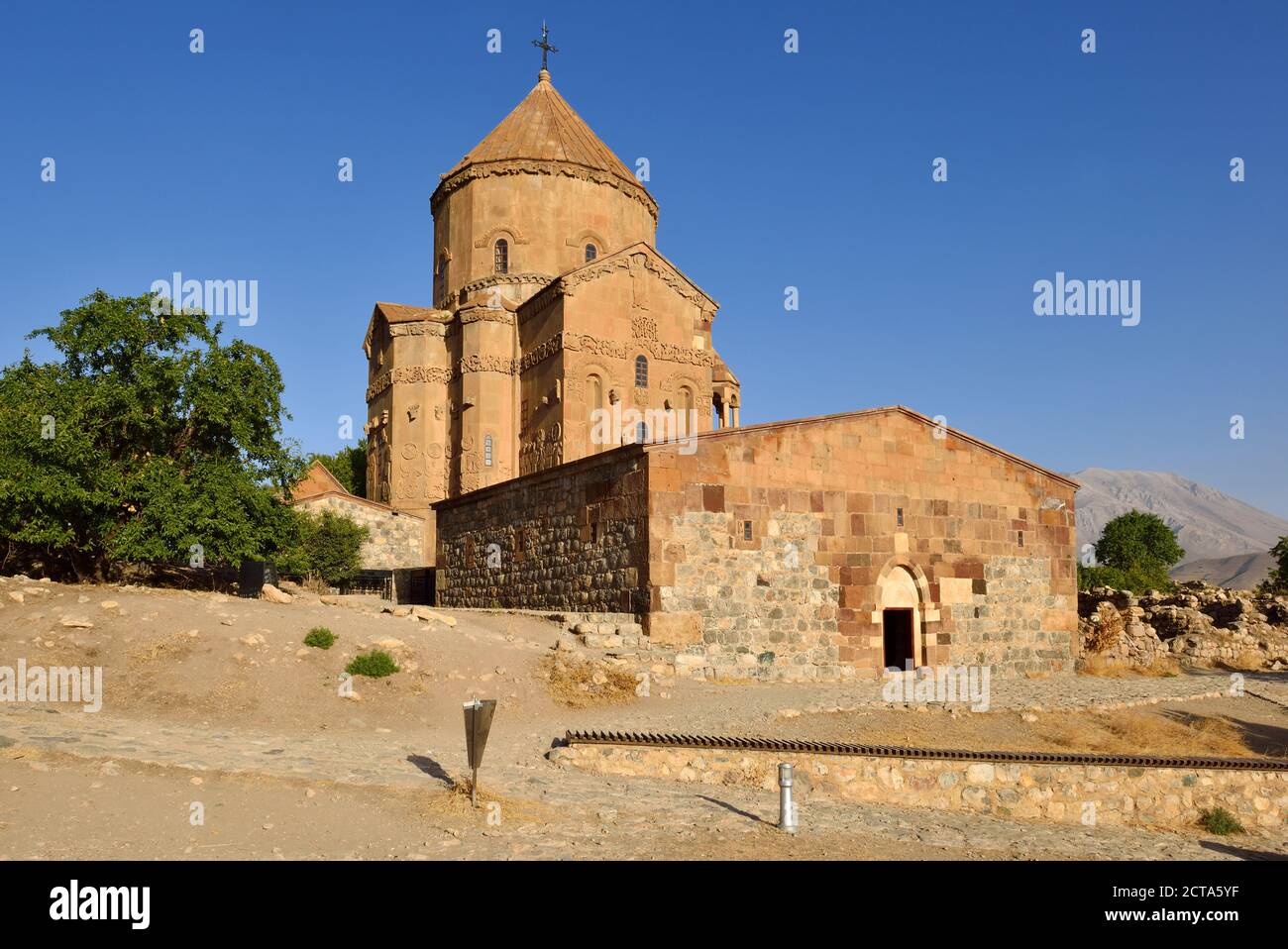 Türkei, Provinz Van, Akdamar Insel Akdamar Insel, Kirche des Heiligen Kreuzes Stockfoto