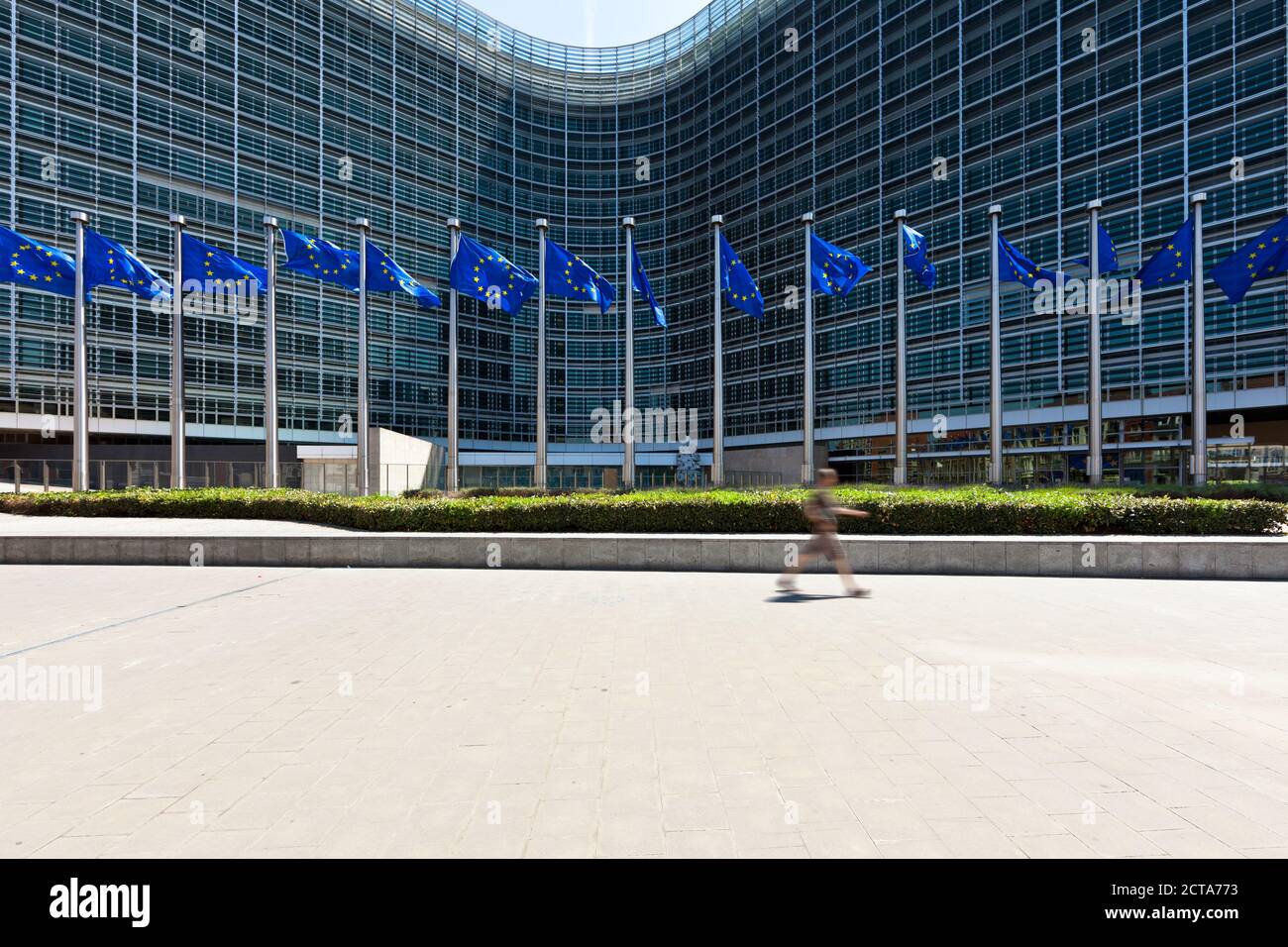 Belgien, Brüssel, Blick auf Gebäude der Europäischen Kommission Stockfoto