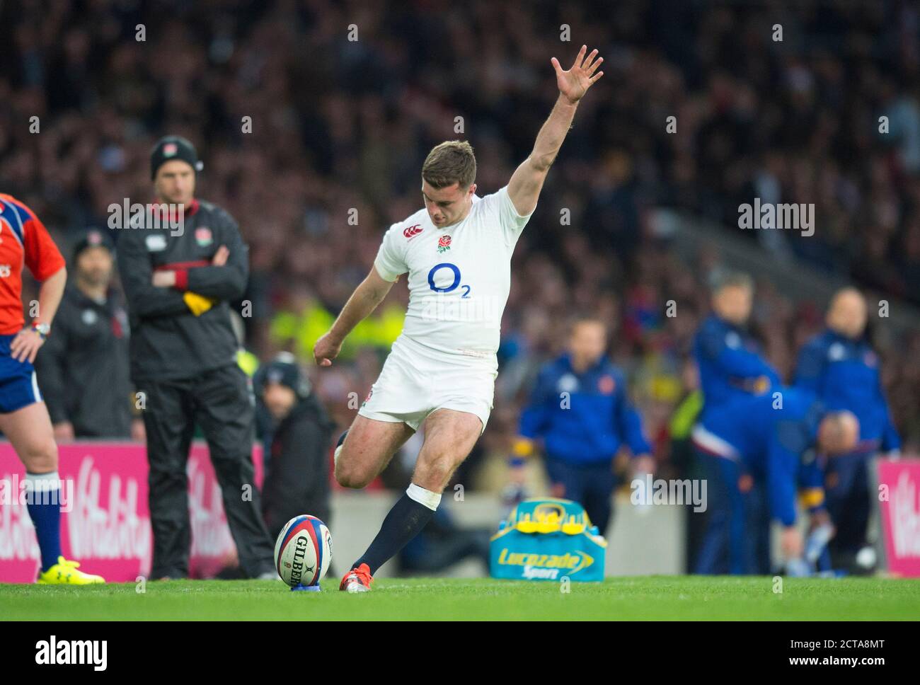 GEORGE FORD. England gegen Frankreich. Six Nations Championship. Bild : Mark Pain / Alamy. 21/03/2015 Stockfoto