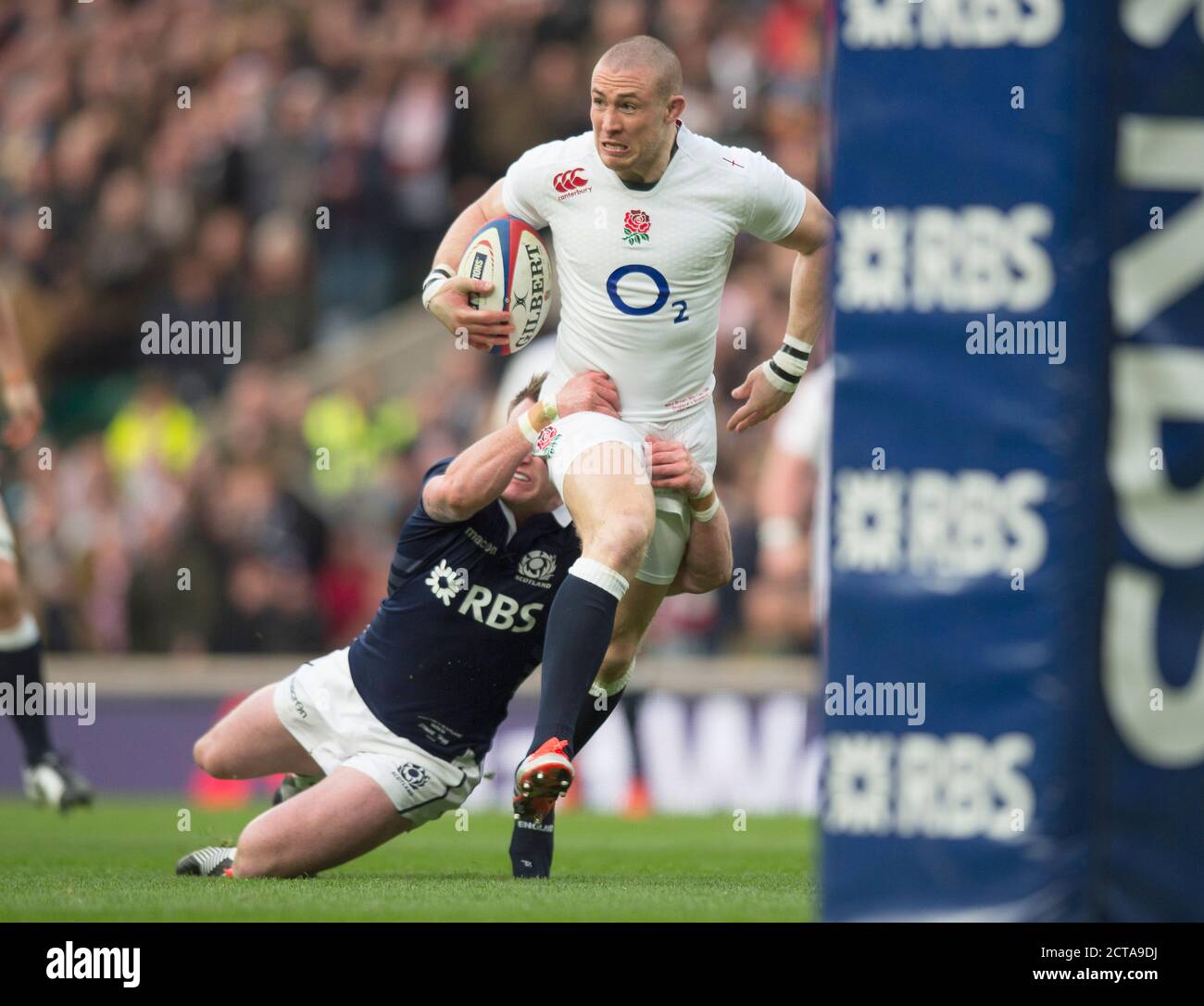 MIKE BROWN. England gegen Schottland. Six Nations Championship. Bild : Mark Pain / Alamy. 14/03/2015 Stockfoto