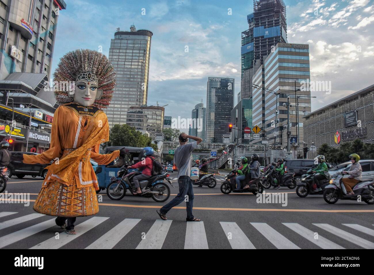 Ondel-ondel, Jakarta traditionelle Kultur Stockfoto