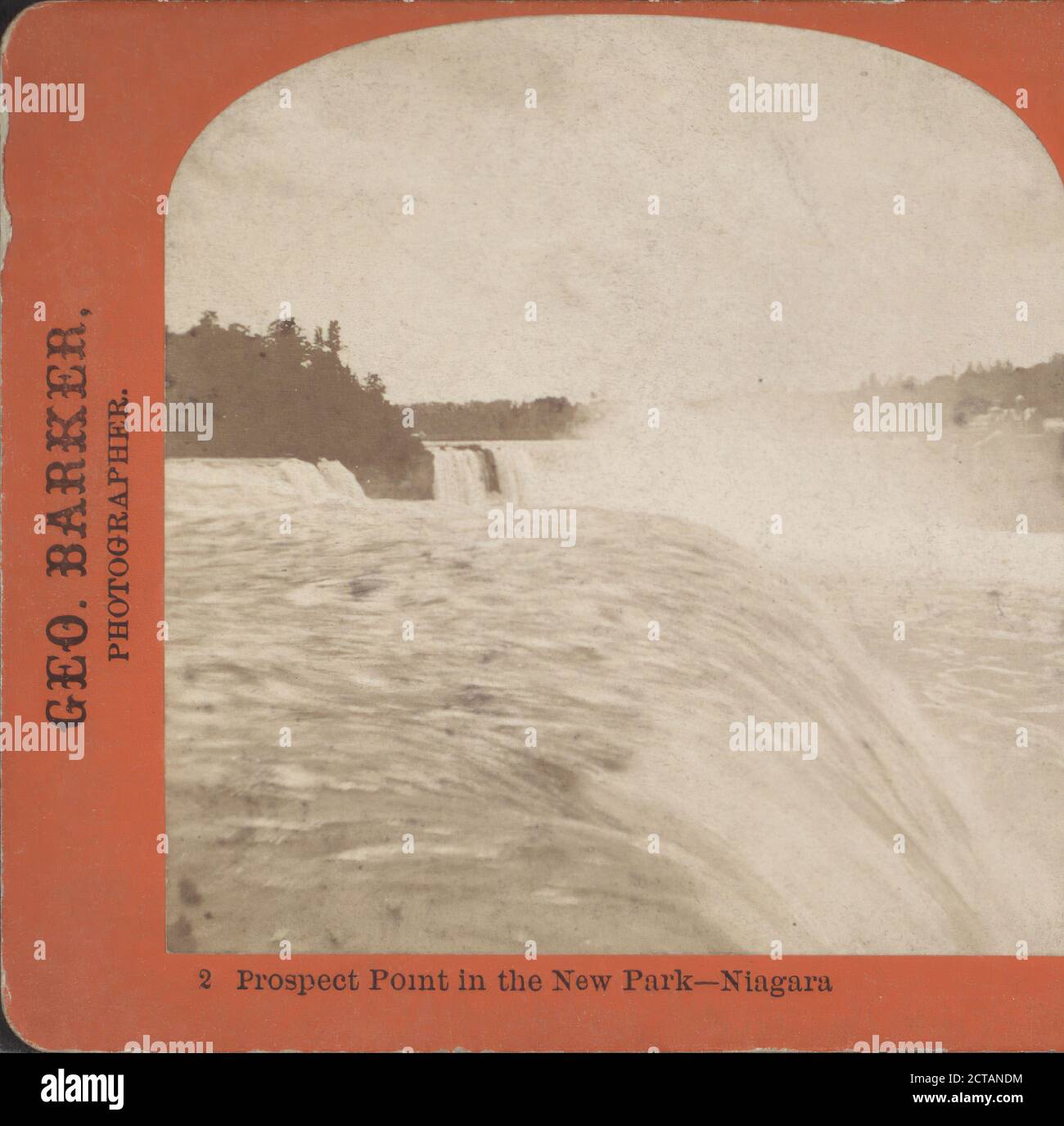 Prospect Point im New Park, Niagara., Barker, George (1844-1894), New York (Bundesstaat), Niagara Falls (N.Y. und Ont.), Ontario Stockfoto