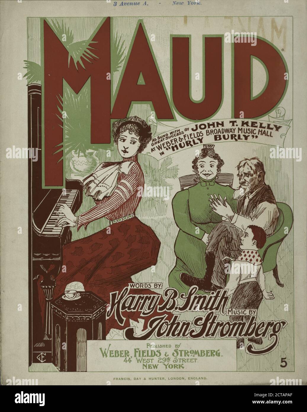 Maud, Notierte Musik, Partituren, 1899, Smith, Harry Bache (1860-1936), Stromberg, John (1853-1902 Stockfoto