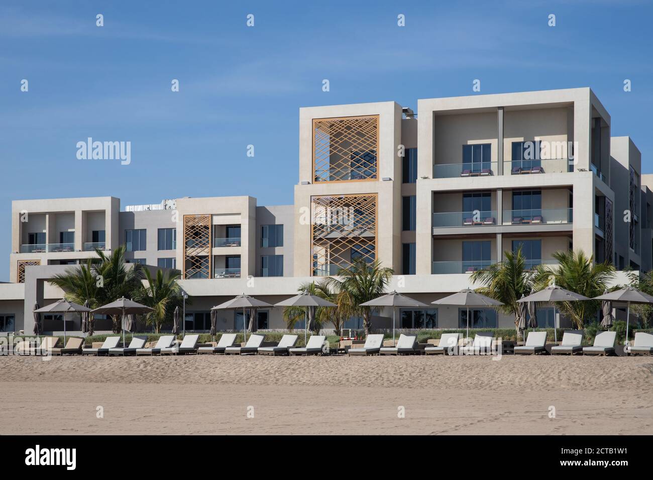 Kempinski Hotel am Strand. Al Mouj, die Welle, Maskat, Sultanat von Oman. Februar 13, 2020 Stockfoto