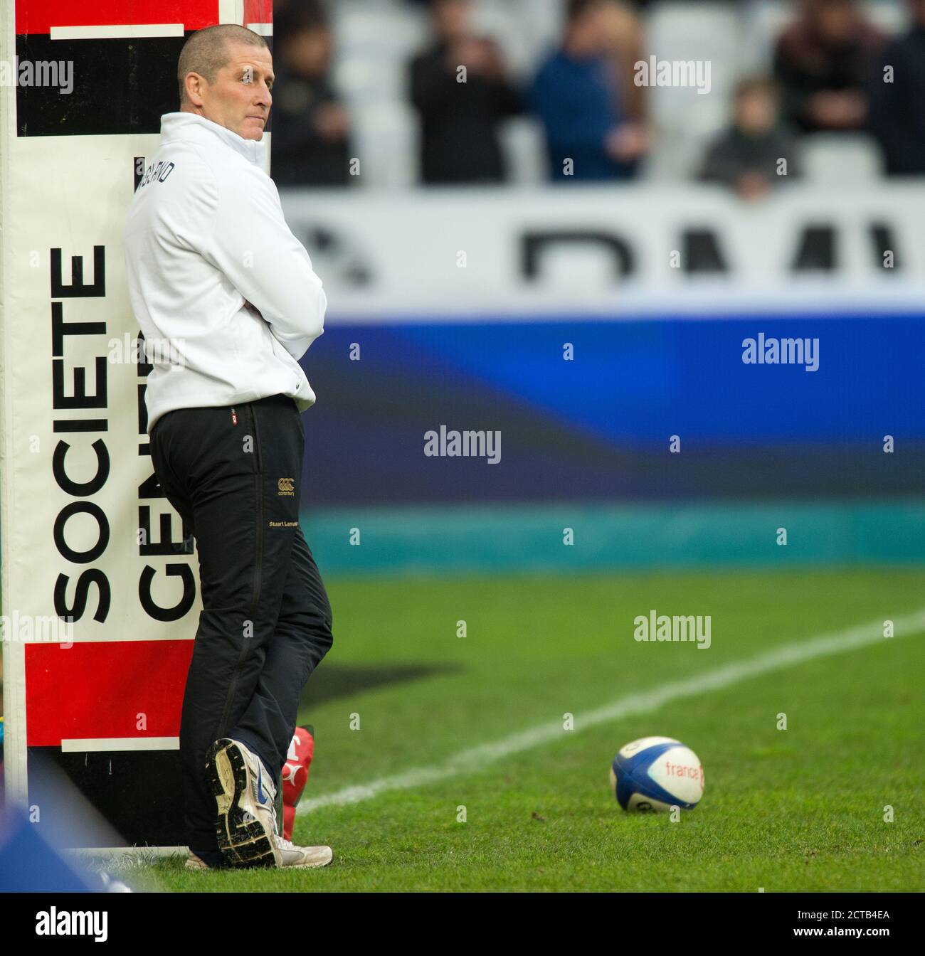 STUART LANCASTER FRANKREICH gegen ENGLAND SECHS NATIONEN MEISTERSCHAFT STADE DE FRANKREICH - PARIS Copyright Picture : Mark Pain 07774 842005. 01/2/2014 FOTO Stockfoto