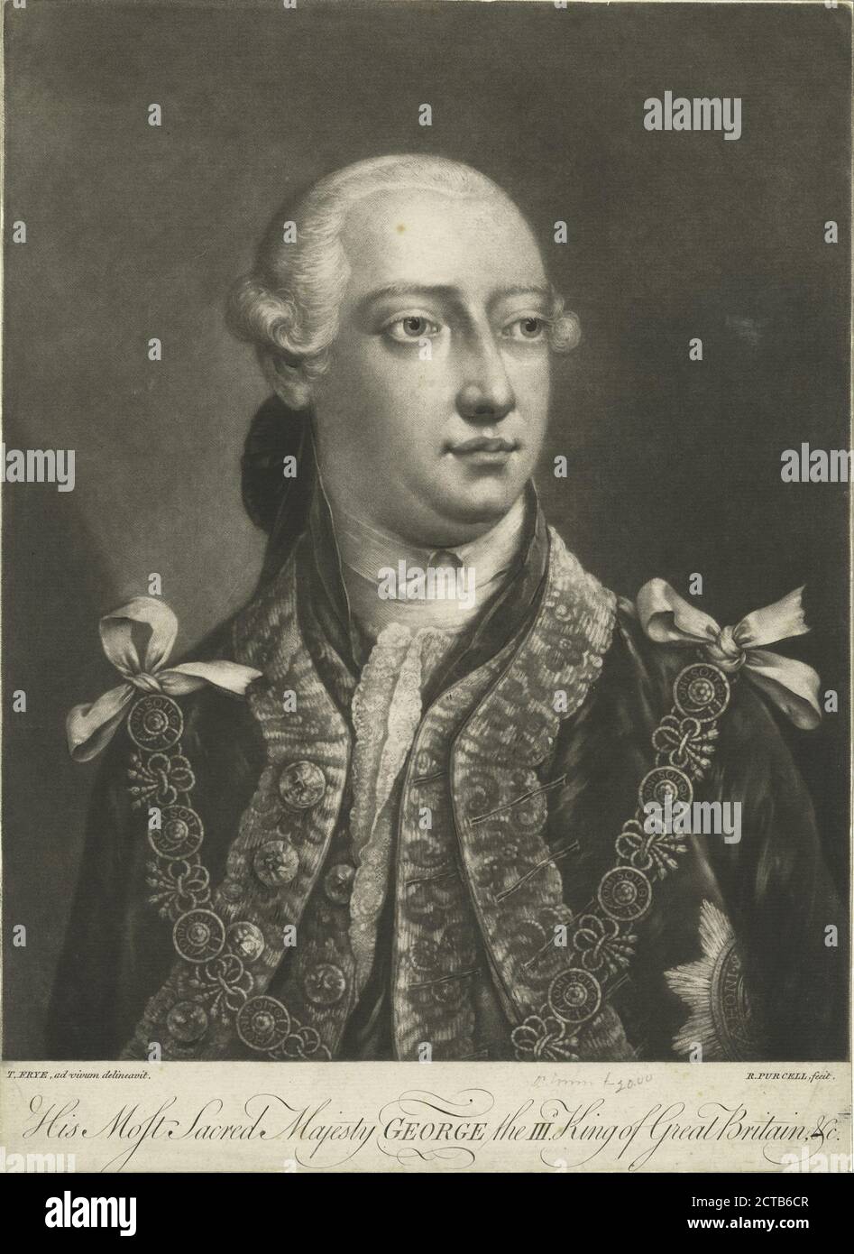 Seine Heiligste Majestät Georg III. König von Großbritannien, Standbild, 1775 - 1890 Stockfoto