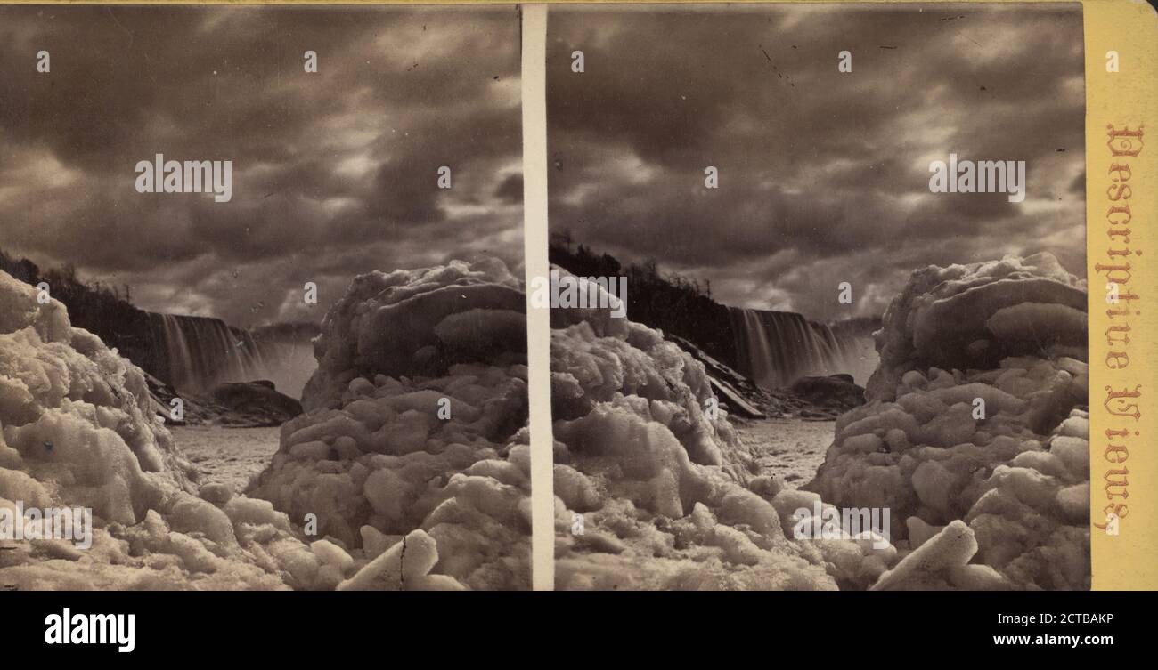 Winterlandschaft, Kanada Seite, Sturmwolken und Eisgrün., Chase, W. M. (William M.) (Ca. 1818-1901), New York (Bundesstaat), Niagara Falls (N.Y. und ONT Stockfoto