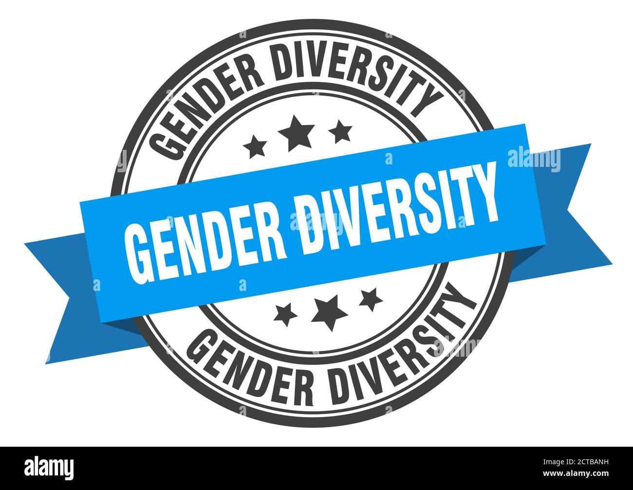 Gender Diversity Label Schild. Runder Stempel. Band. Band Stock Vektor