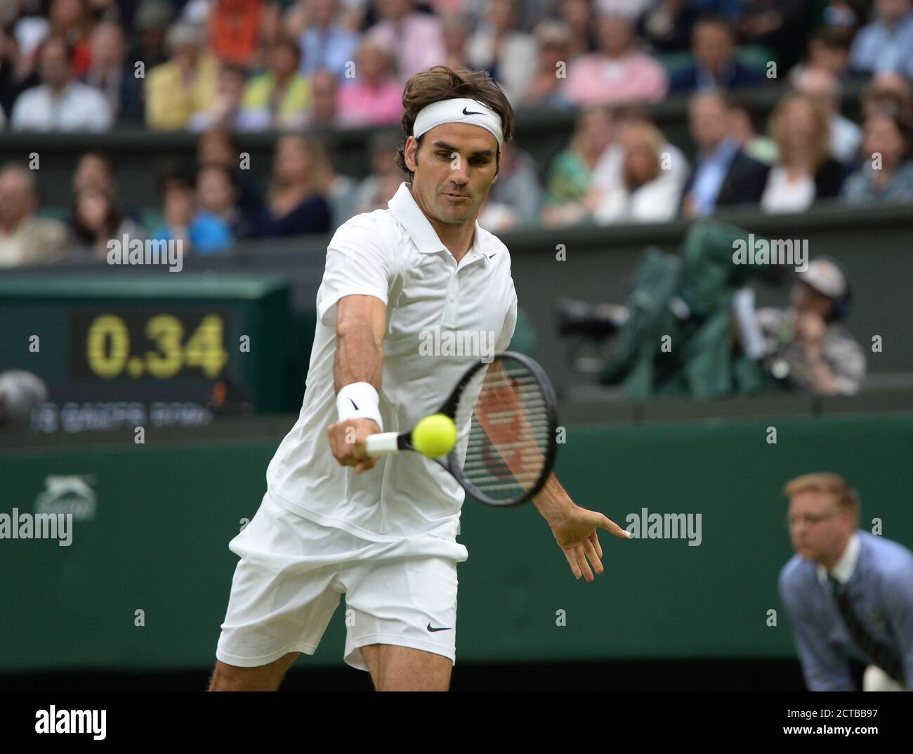 ROGER FEDERER. WIMBLEDON TENNIS CHAMPIONSHIPS 2014. Bild: © Mark Pain / Alamy Stockfoto