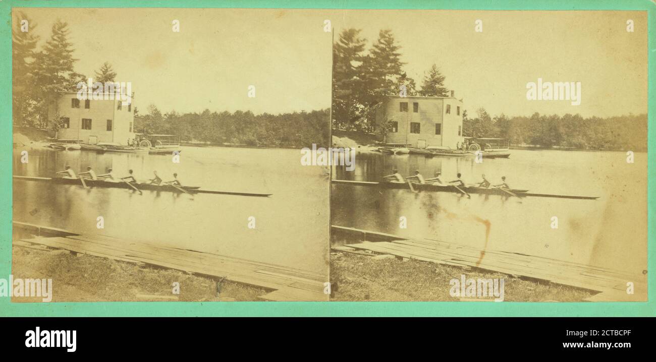 Harvard University Crew., Standbild, Stereographen, 1870, Berg, E. (fl. 1870-1879 Stockfoto