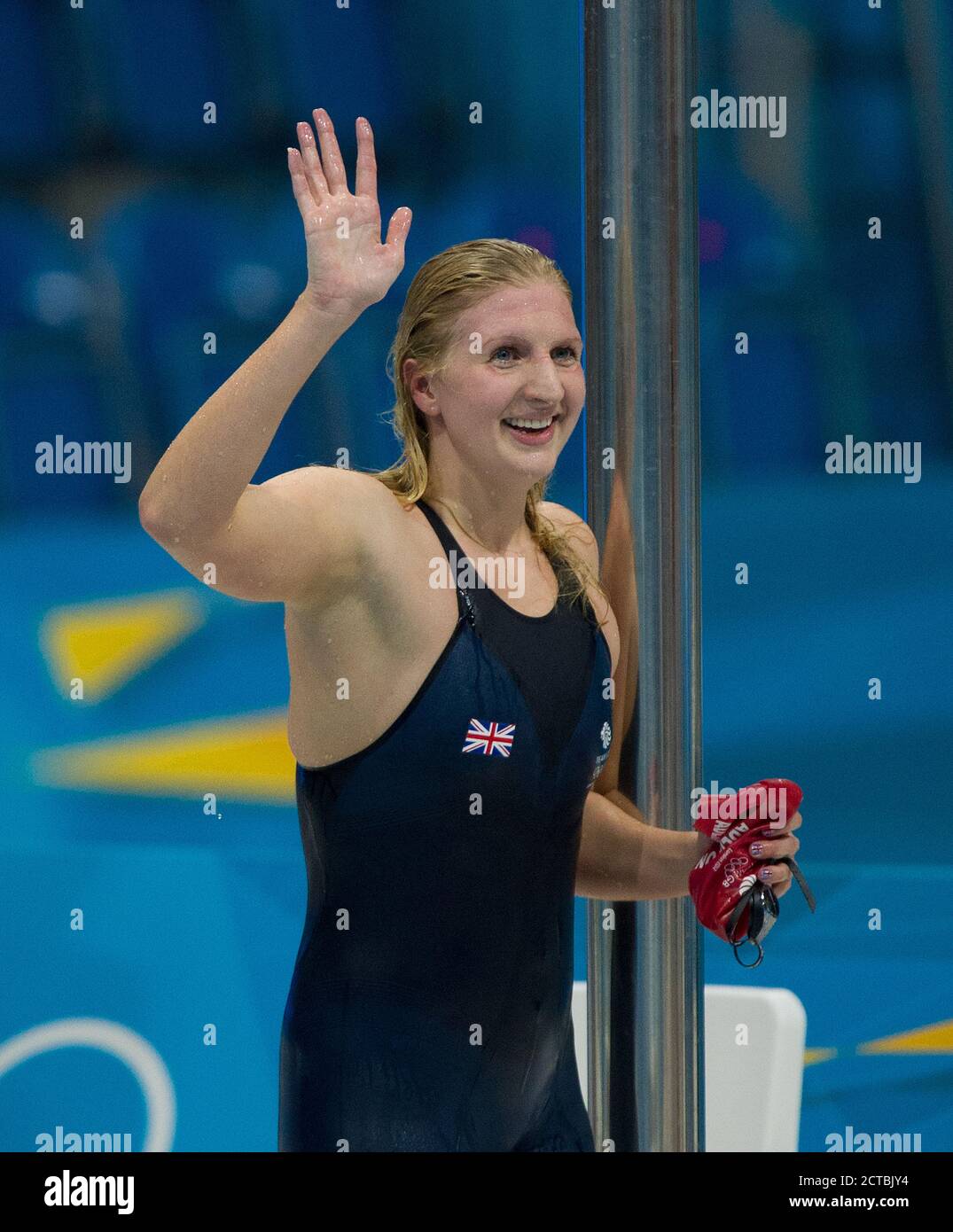 REBECCA ADLINGTON AUF DEM WEG ZUR BRONZEMEDAILLE IM 400 M FREESTYLE FINALE DER OLYMPISCHEN SPIELE 2012 IN LONDON. BILD : MARK PAIN / ALAMY Stockfoto