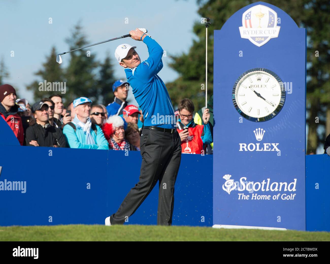 Justin Rose Der Ryder Cup 2014 Gleneagles, Perthshire, Schottland Bildquelle: Mark Pain / Alamy Stockfoto