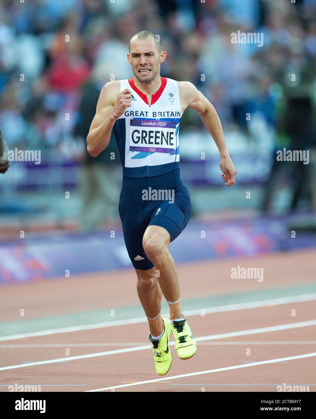 DAI GREENE HERREN 400m HÜRDEN HALBFINALE LONDON 2012 OLYMPICS Copyright Picture : Mark Pain 07774 842005 PHOTO CREDIT : © MARK PAIN Stockfoto