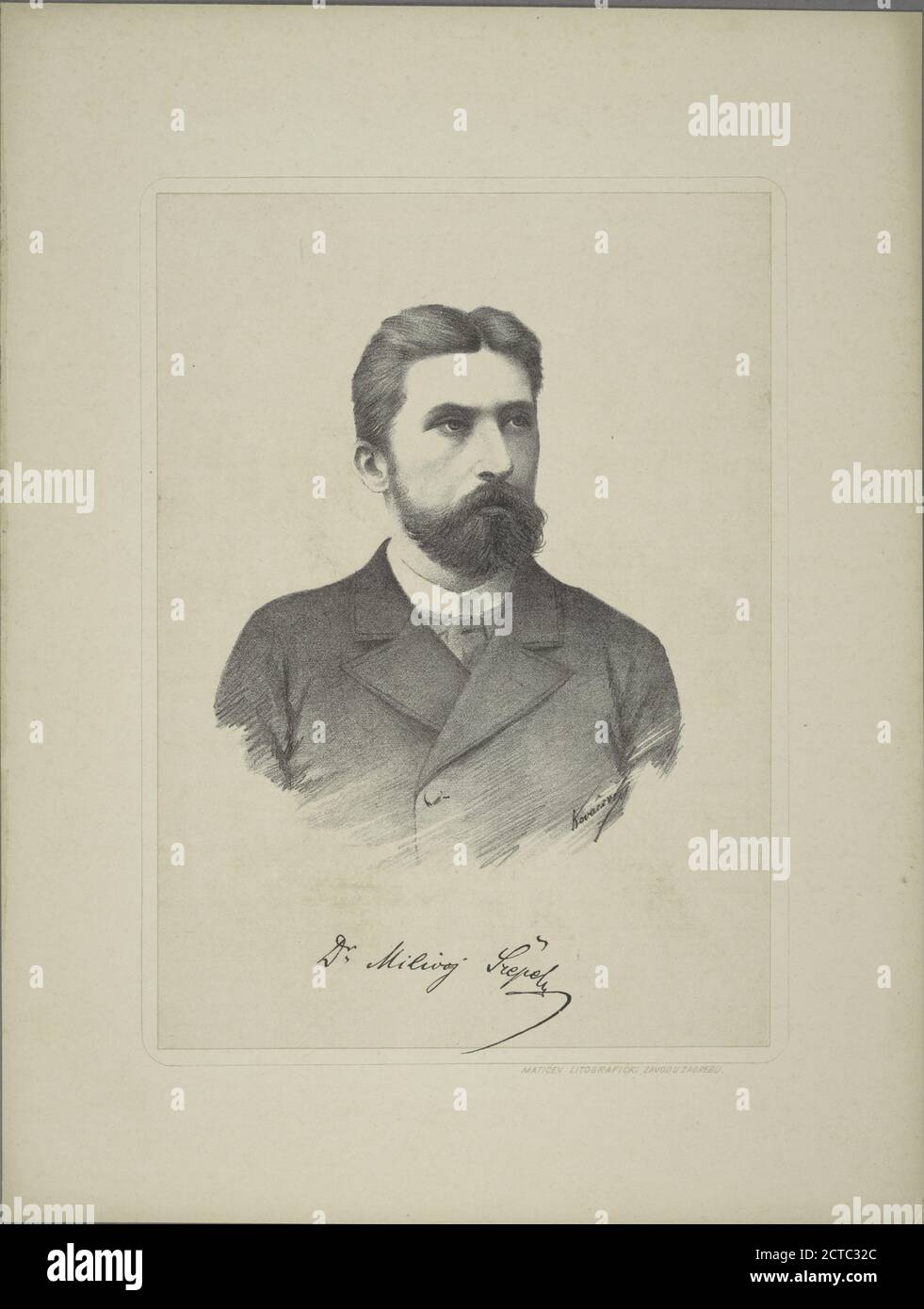 Milivoj Šrepel, Standbild, Drucke, 1898 - 1900, Kovačević, Stjepan Stockfoto