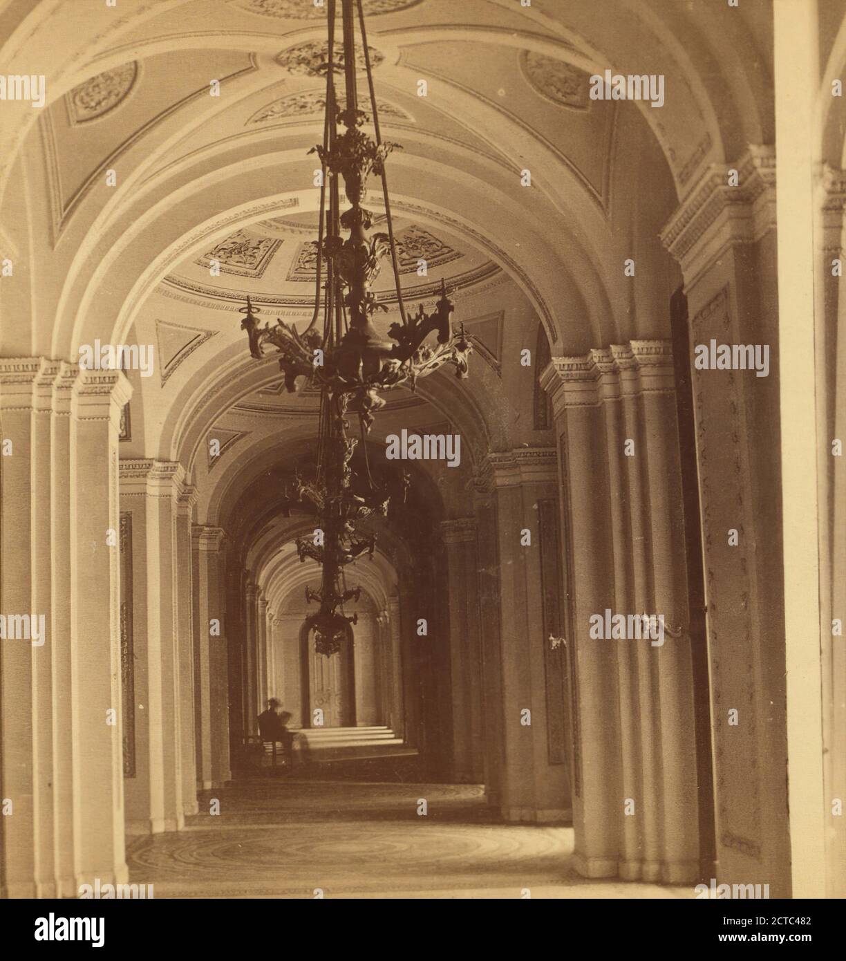 Ornate Corridor, U.S. Capitol., Vereinigte Staaten. Kongress. House, Washington (D.C.), USA Stockfoto